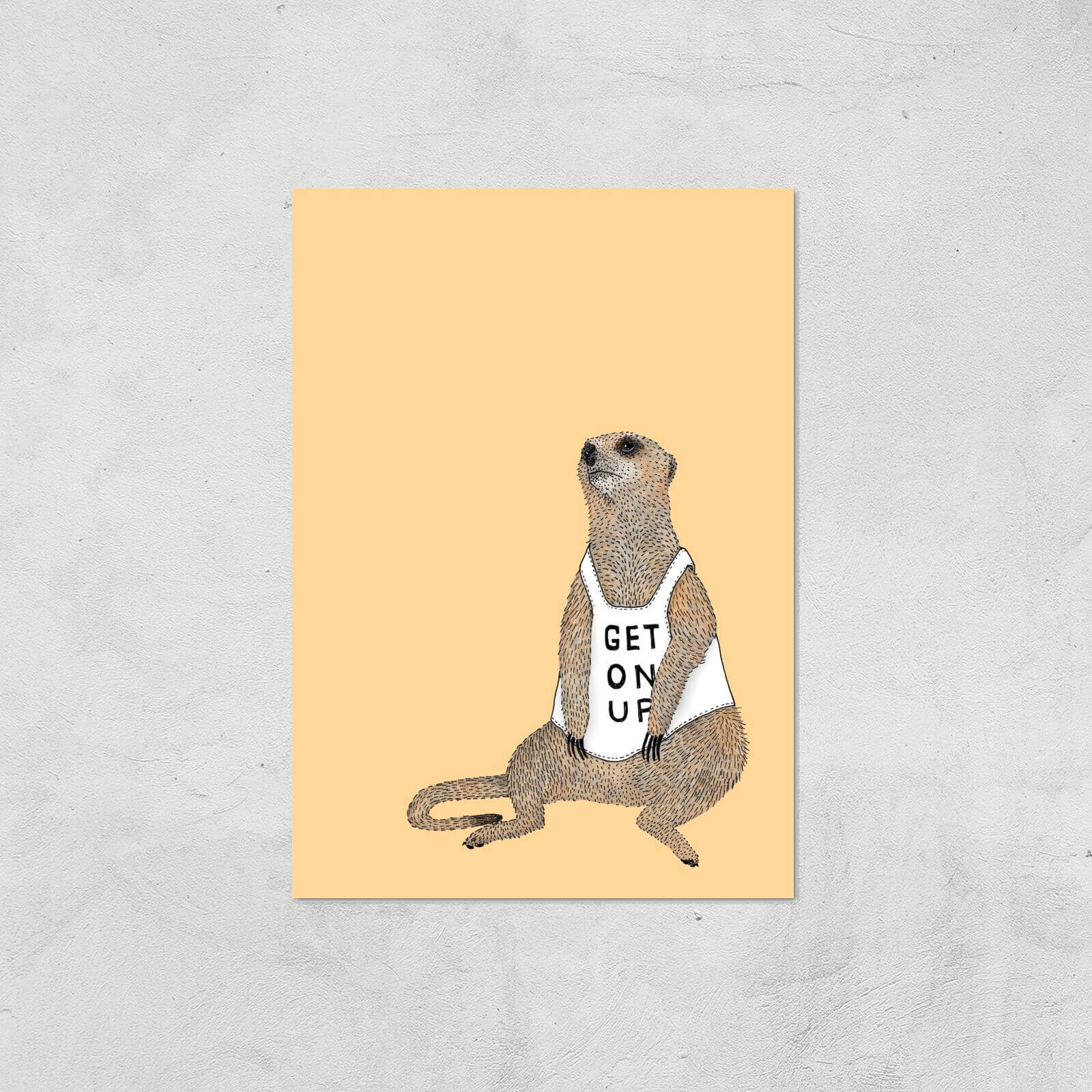 Mellow Meerkat Giclee Art Print - A2 - Print Only