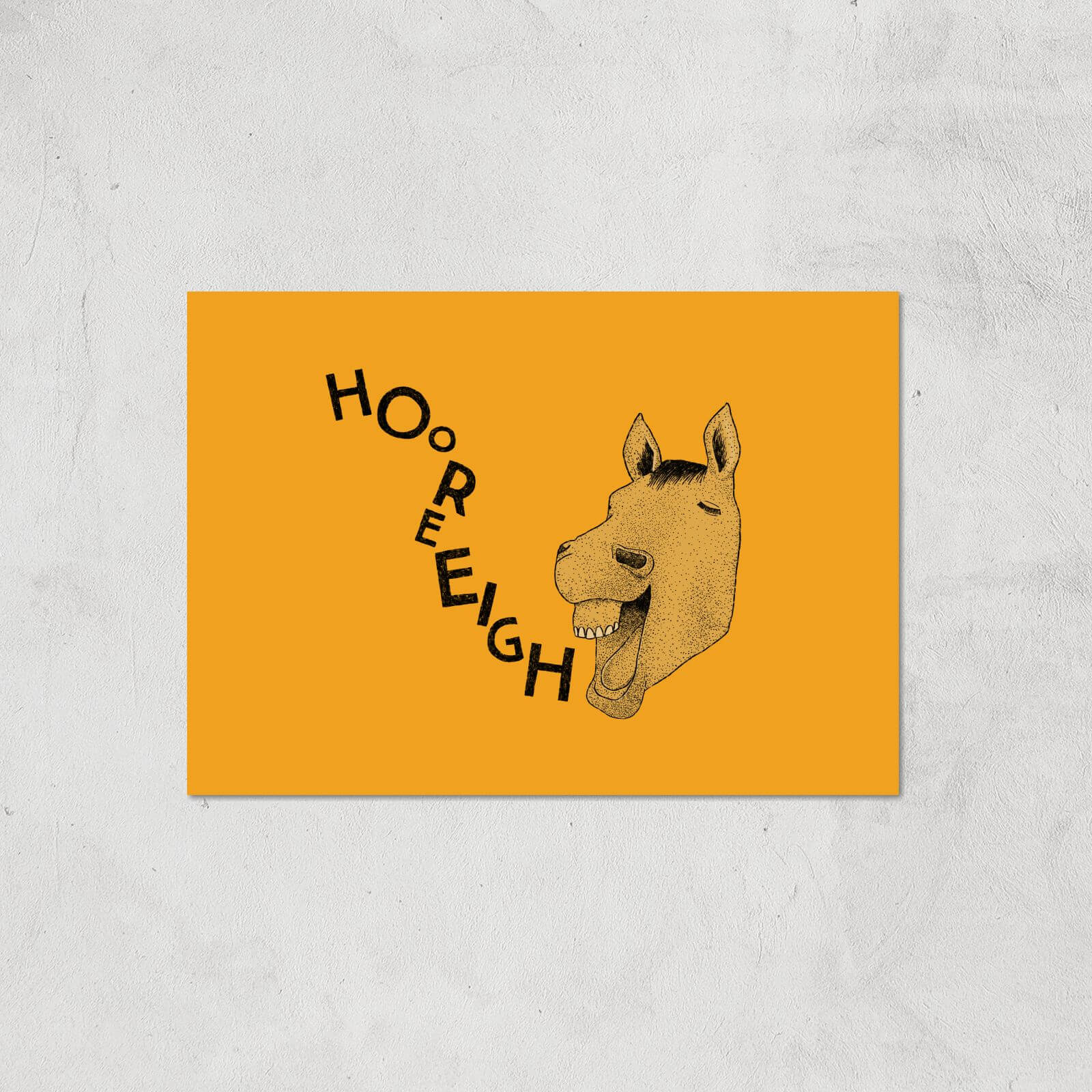 Hooray Horse Giclee Art Print - A3 - Print Only