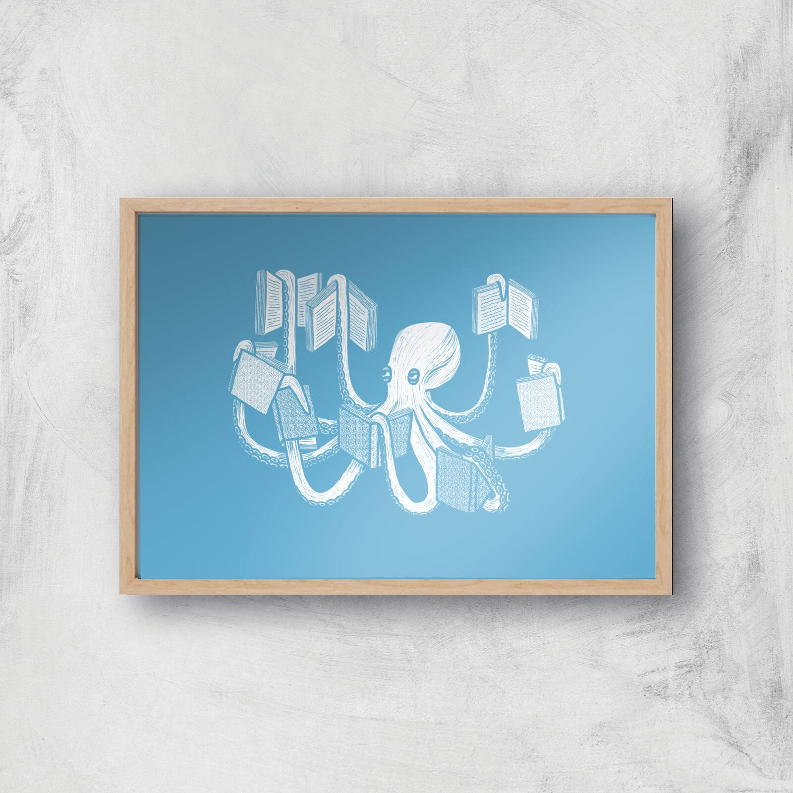 Armed With Knowledge Giclee Art Print - A4 - Wooden Frame