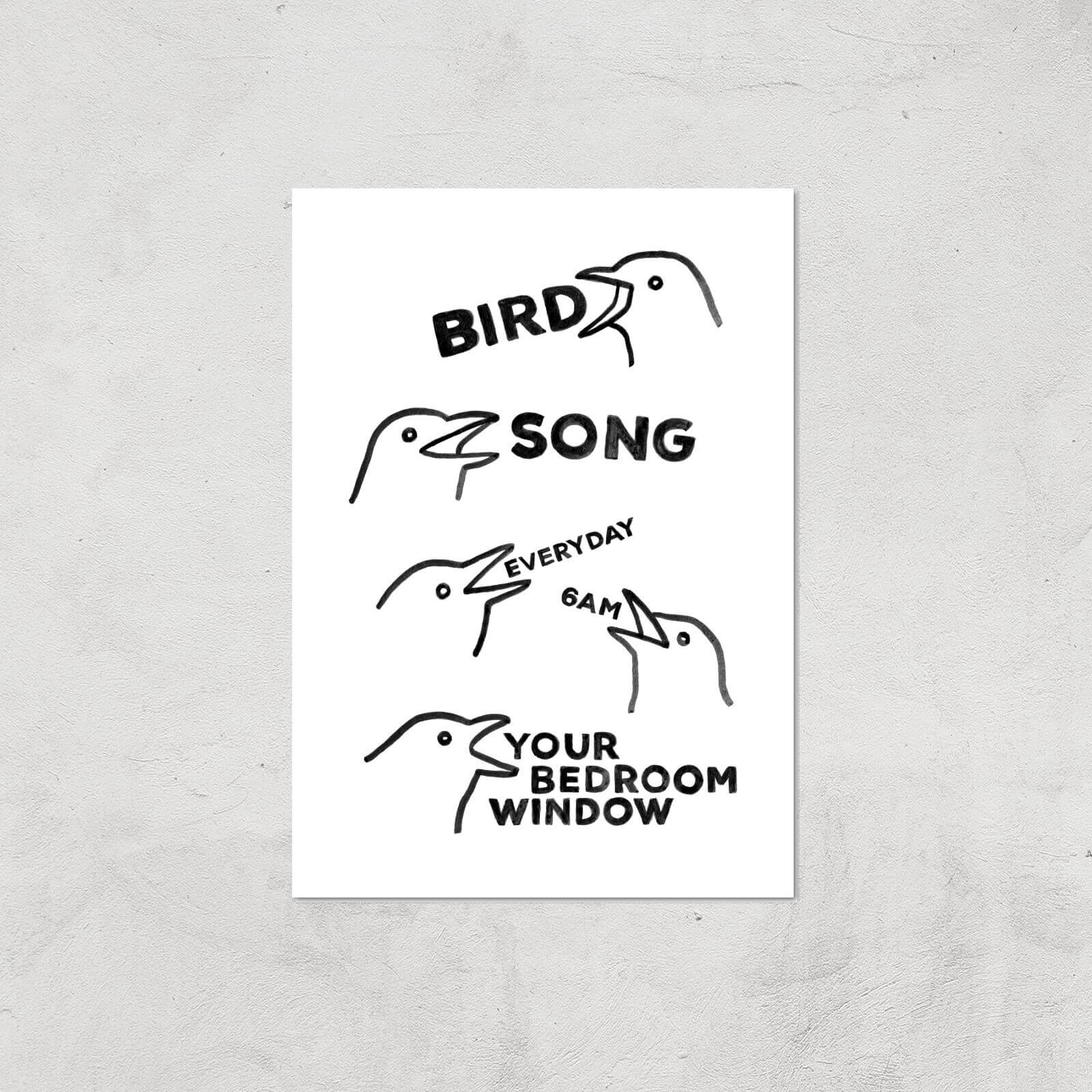 Bird Song Everyday Giclee Art Print - A3 - Print Only