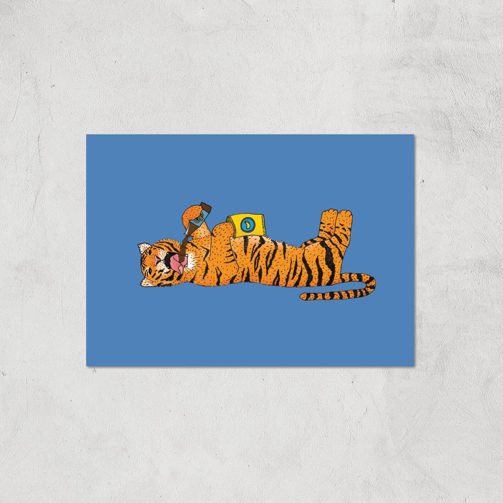 Living The Wild Life Giclee Art Print - A4 - Print Only