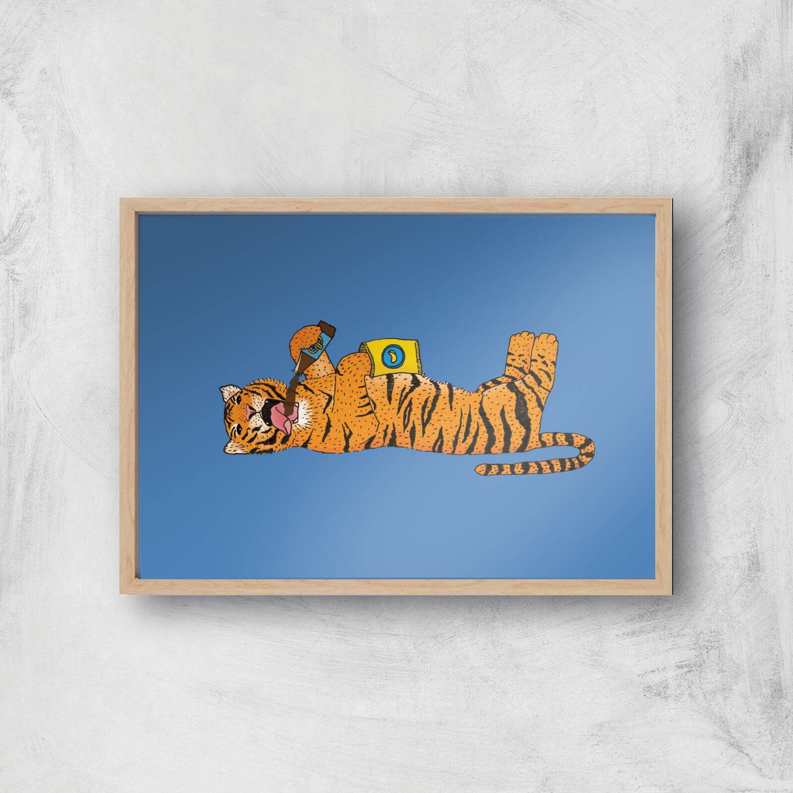 Living The Wild Life Giclee Art Print - A3 - Wooden Frame