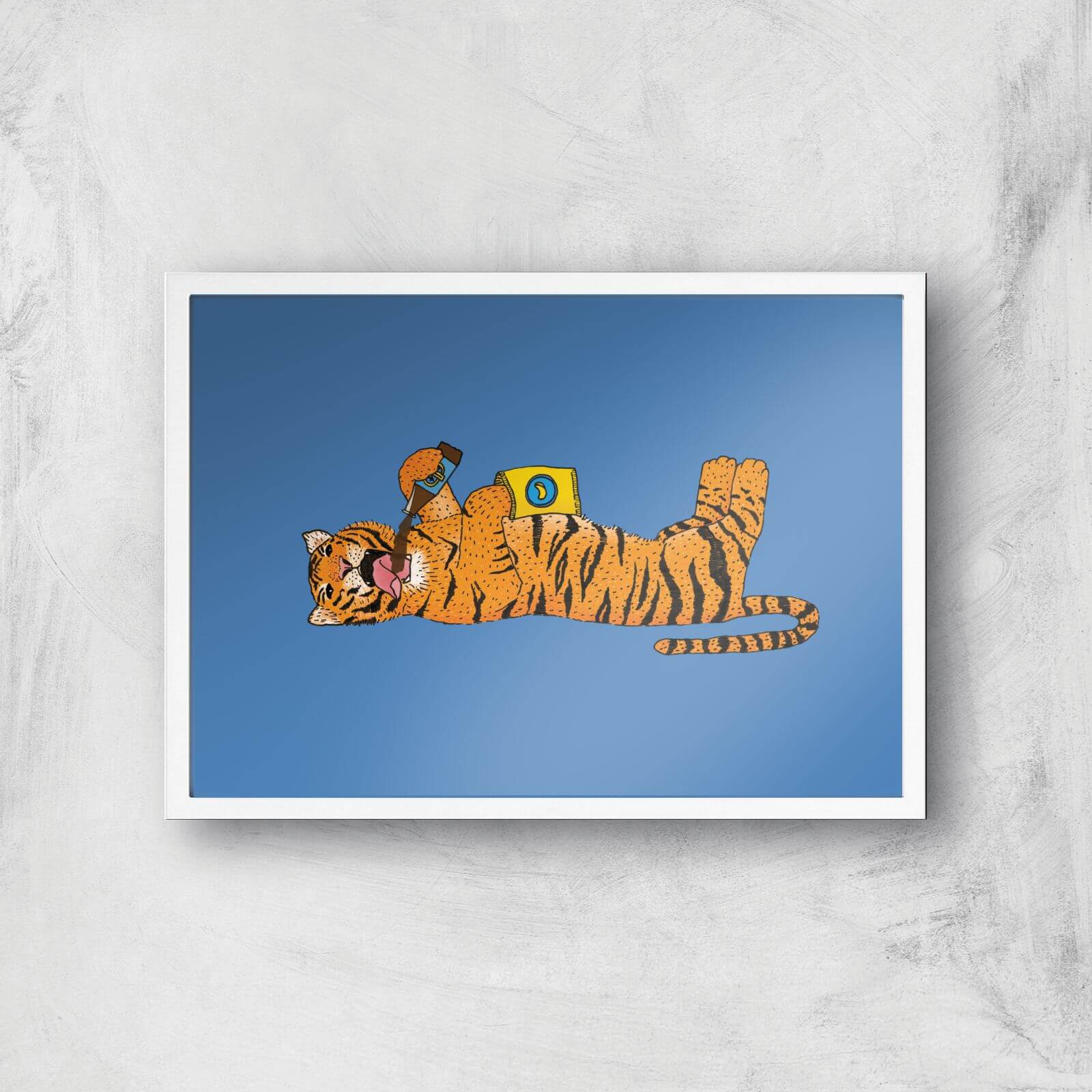 Living The Wild Life Giclee Art Print - A3 - White Frame