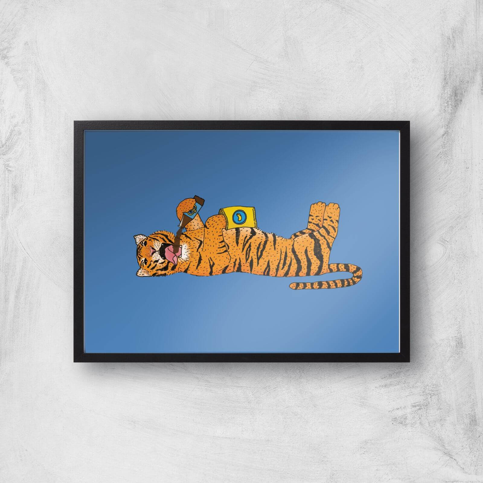 Living The Wild Life Giclee Art Print - A2 - Black Frame
