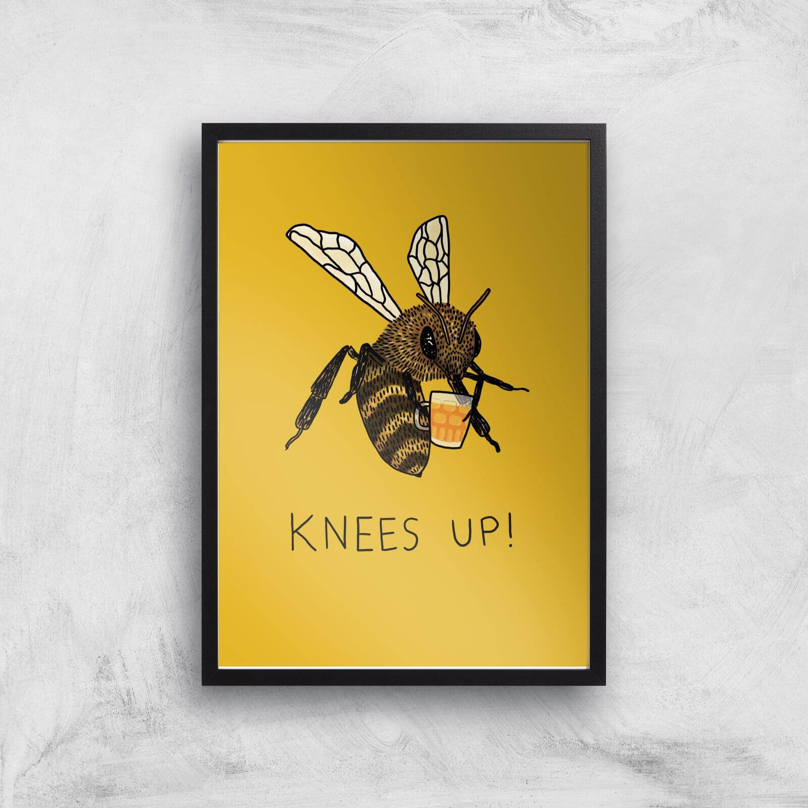 Bees Knees Up Giclee Art Print - A3 - Black Frame