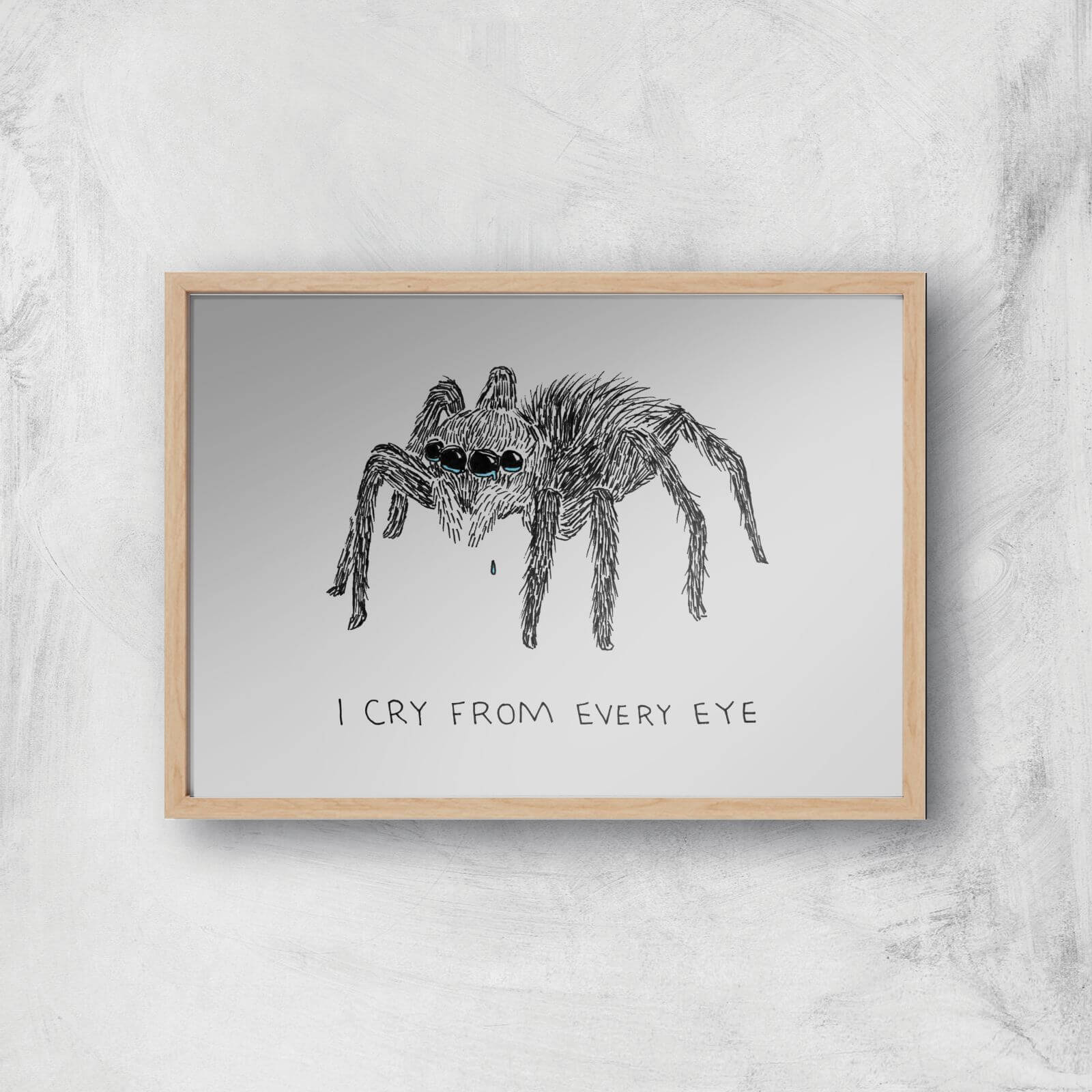Cry From Every Eye Giclee Art Print - A4 - Wooden Frame