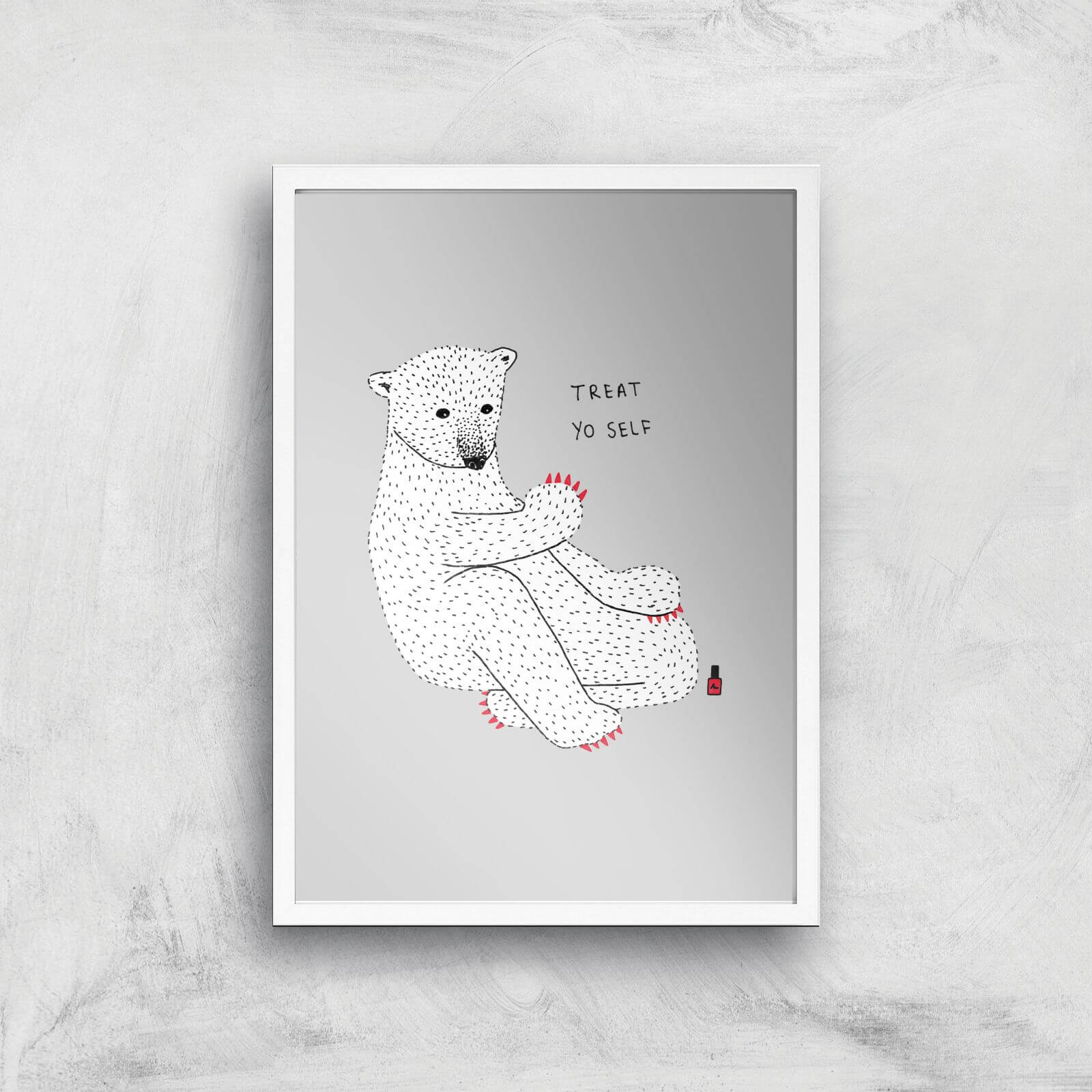 Classy Claws Giclee Art Print - A3 - White Frame