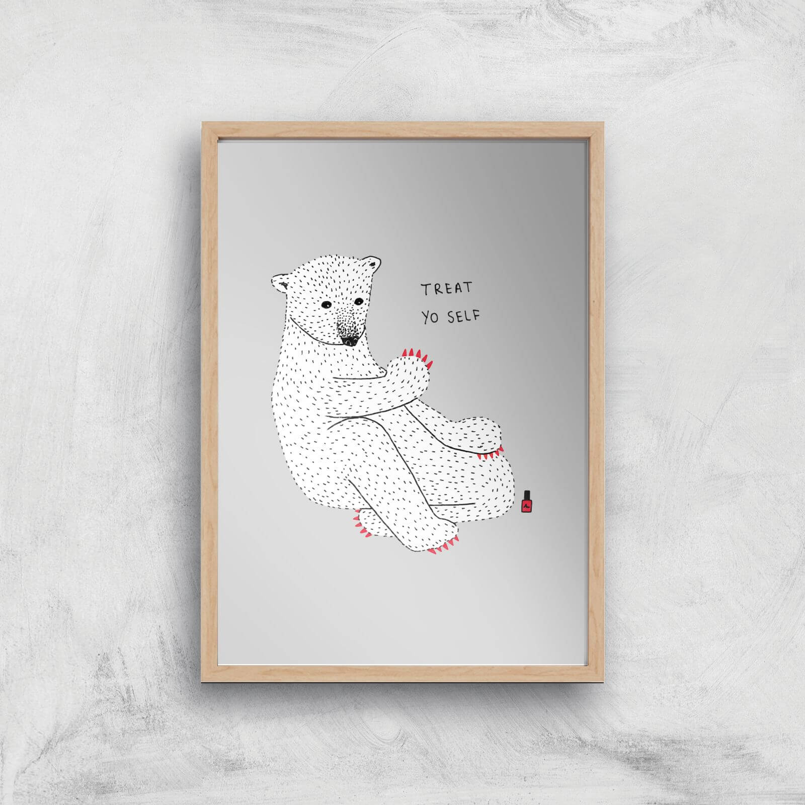 Classy Claws Giclee Art Print - A2 - Wooden Frame