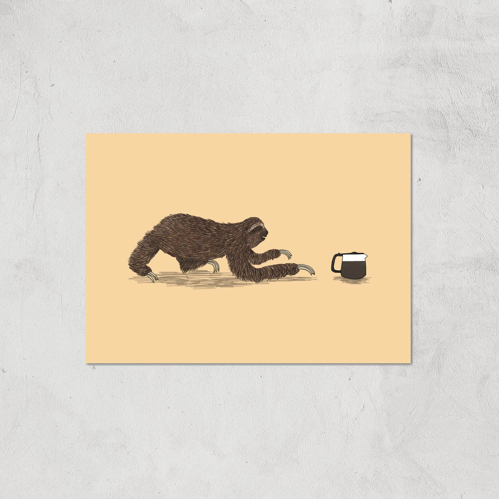Crawl To The Coffee Giclee Art Print - A3 - Print Only