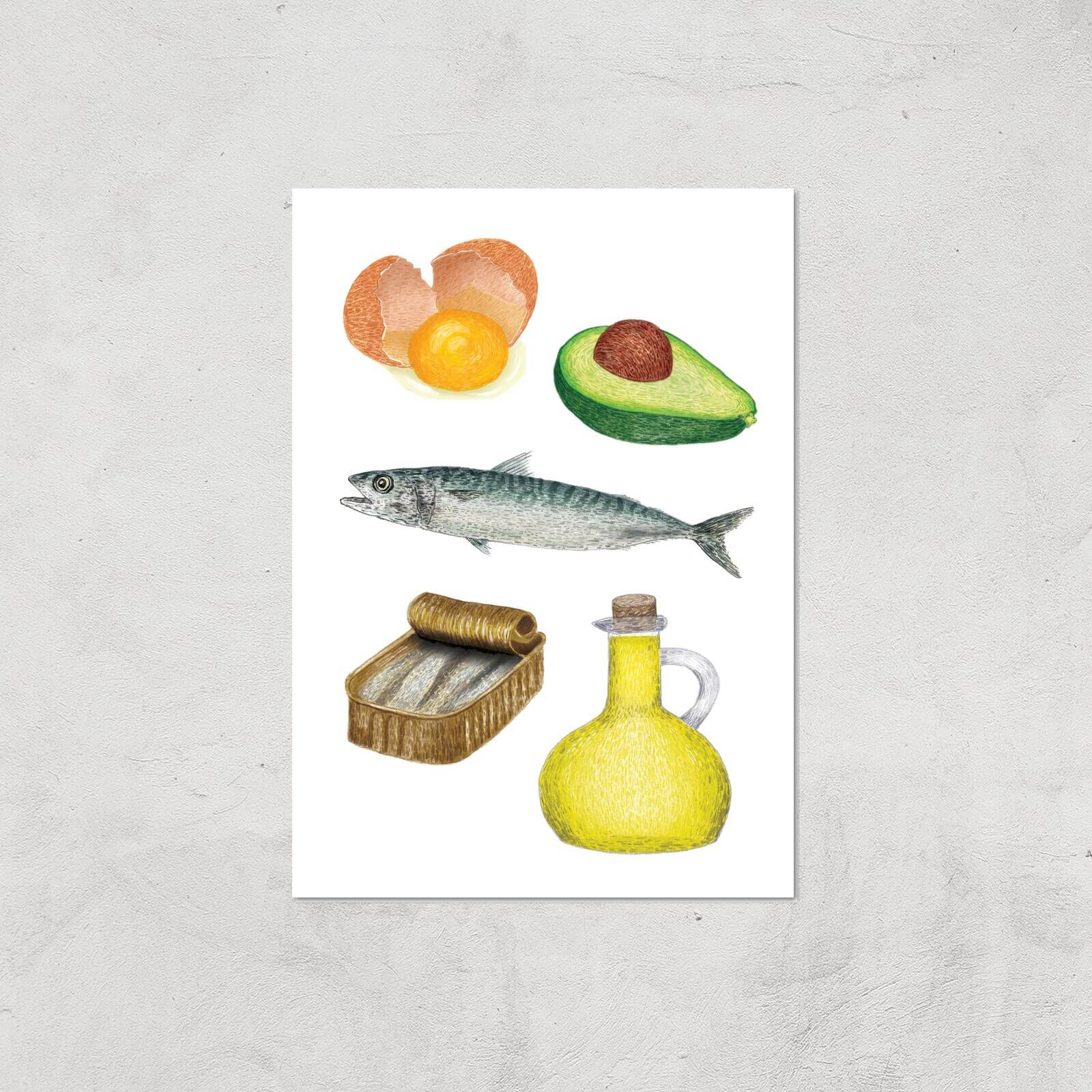 Good Fats Giclee Art Print - A4 - Print Only