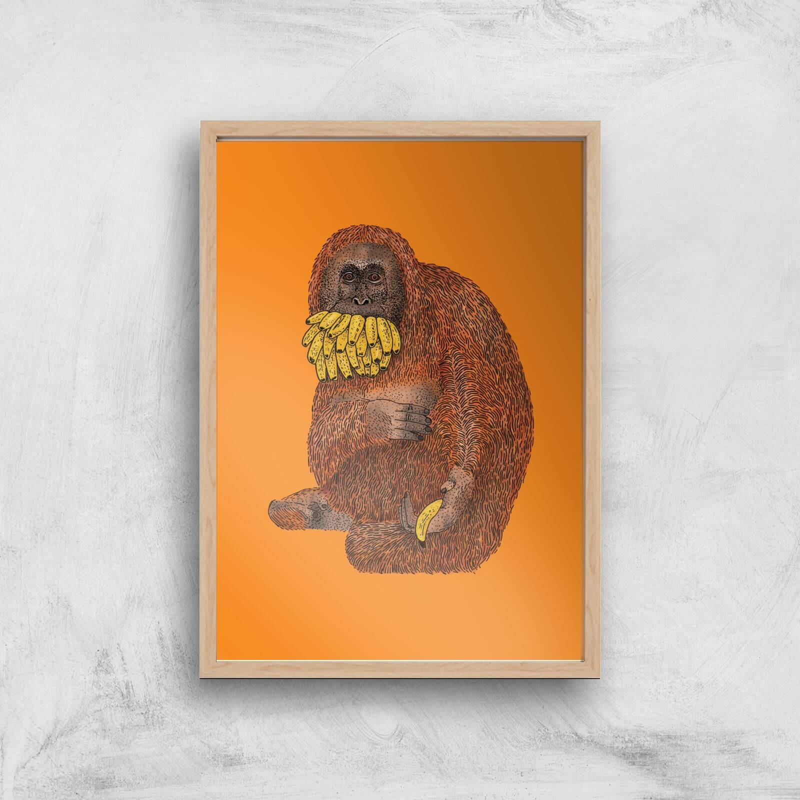 Happy To Share...One Giclee Art Print - A3 - Wooden Frame