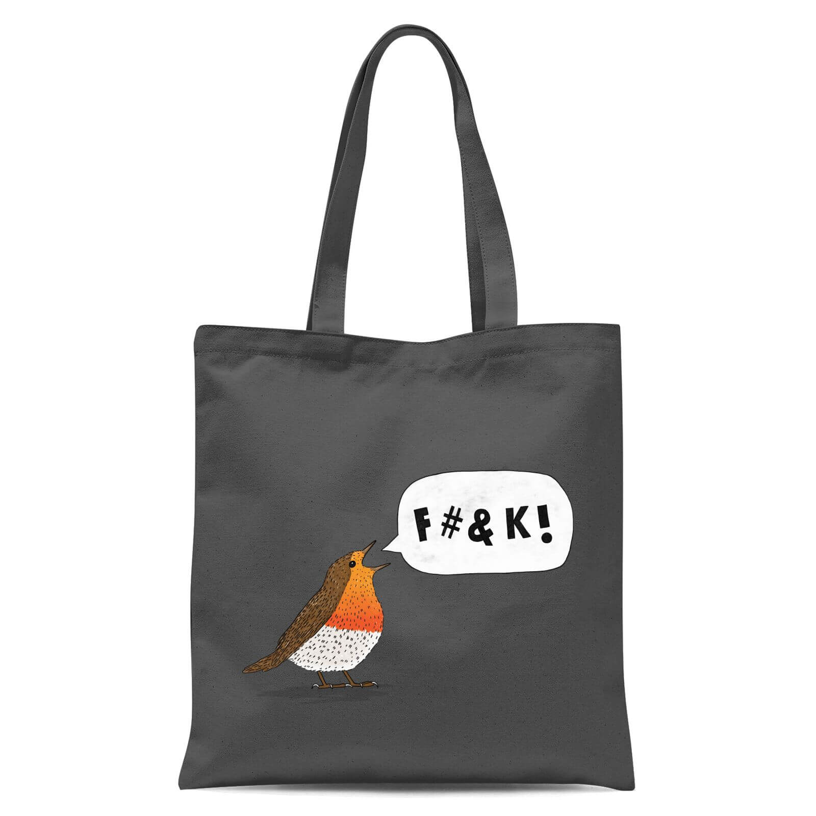 Fuck Robin Tote Bag - Grey