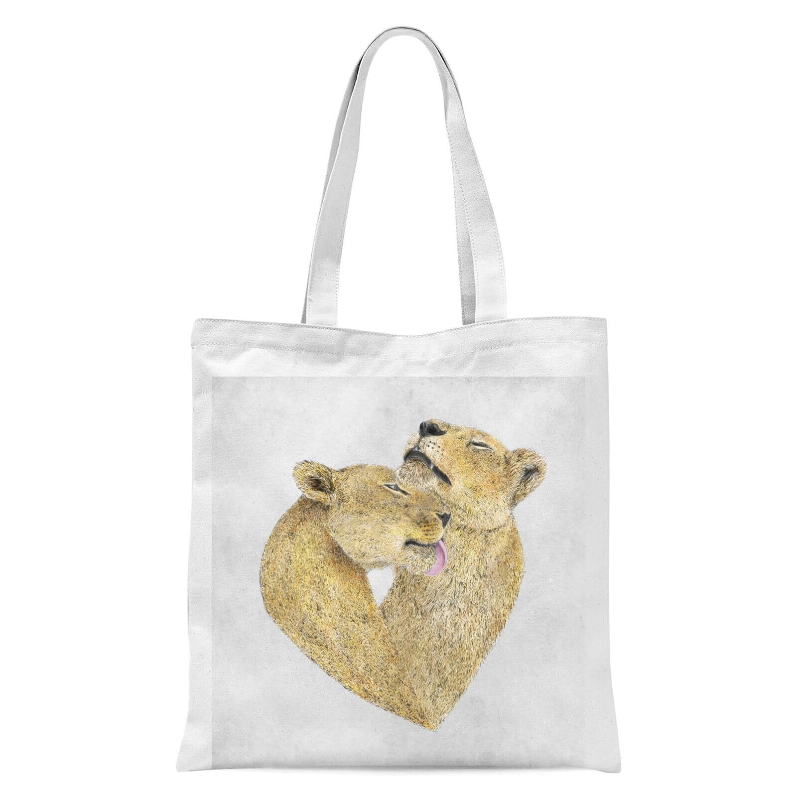 Lioness Lovers Tote Bag - White