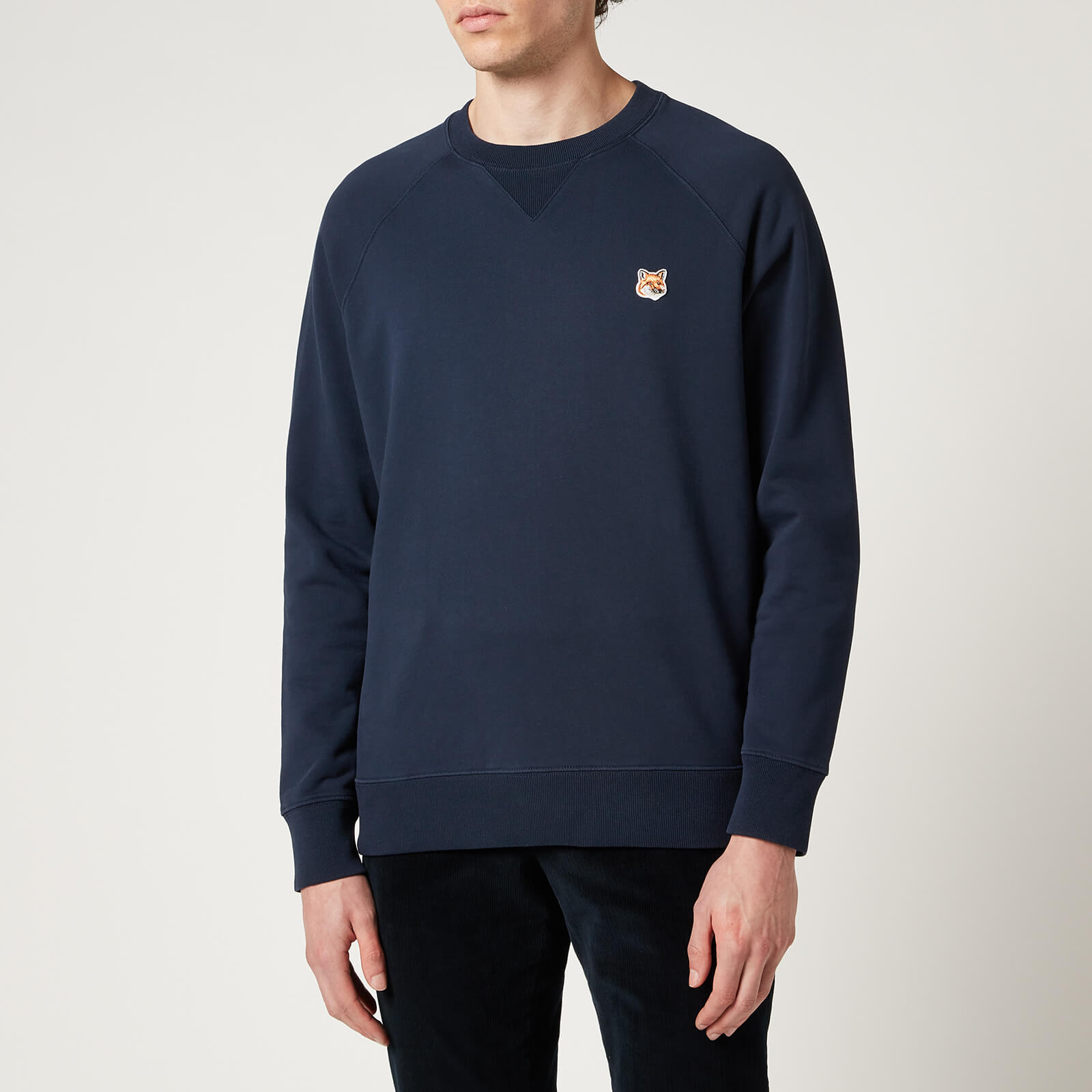 Maison Kitsuné Men's Fox Head Patch Classic Sweatshirt - Navy - S