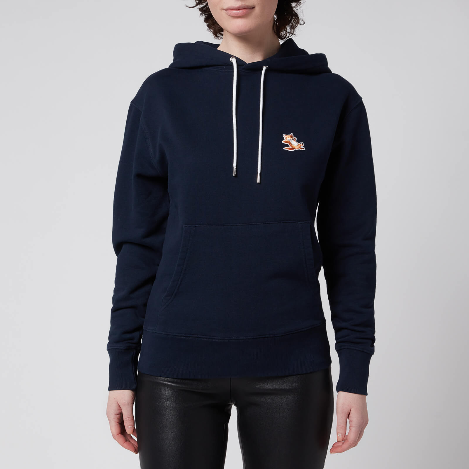 Maison Kitsuné Women's Chillax Fox Patch Hoodie - Navy - S