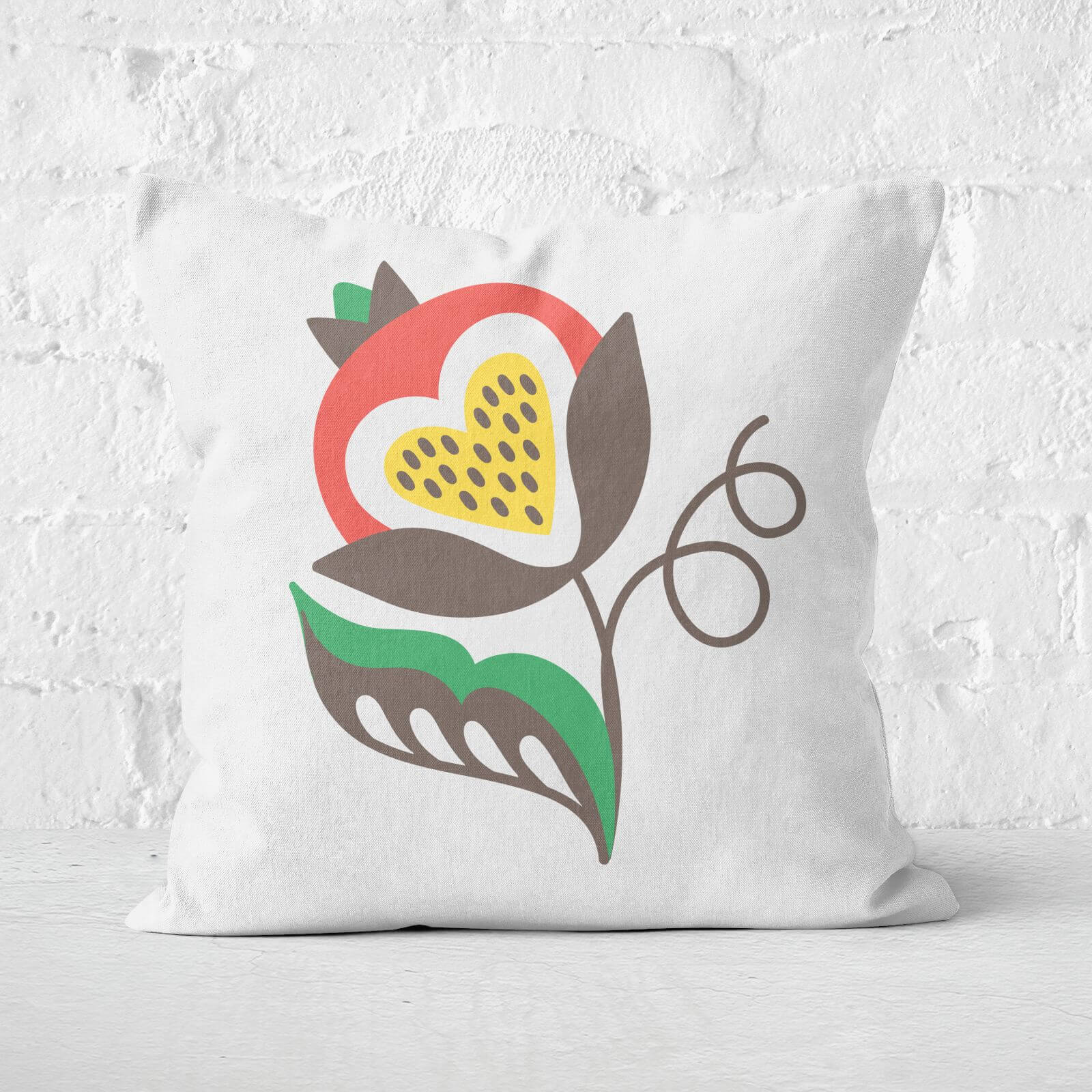 Unaffected Flower Square Cushion - 40x40cm - Soft Touch