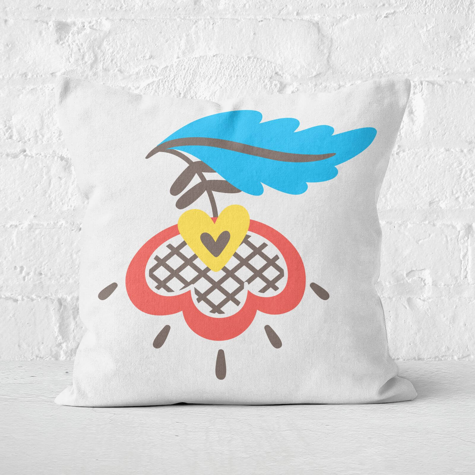 Friendly Flower Square Cushion - 60x60cm - Soft Touch