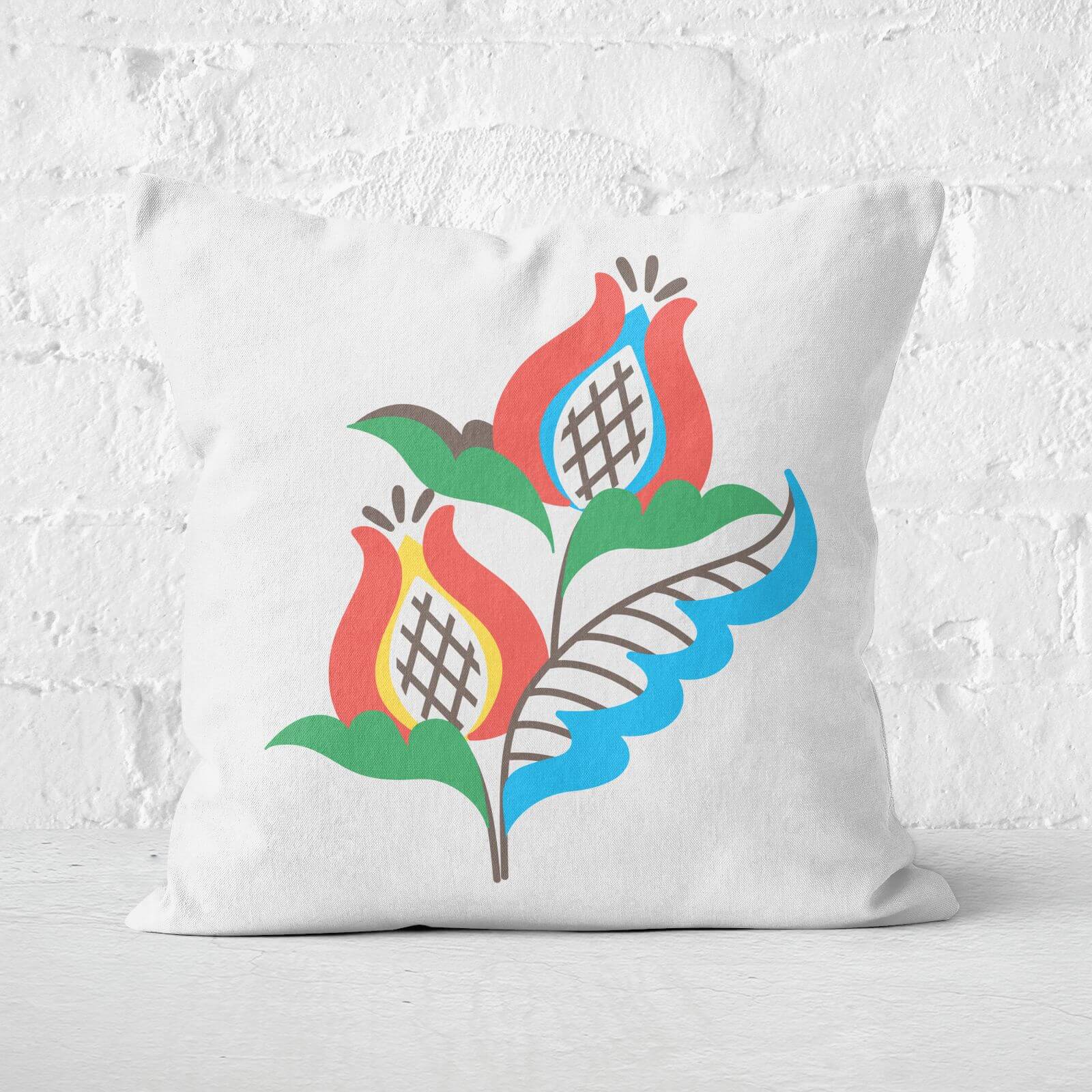 Homely Flower Square Cushion - 50x50cm - Soft Touch