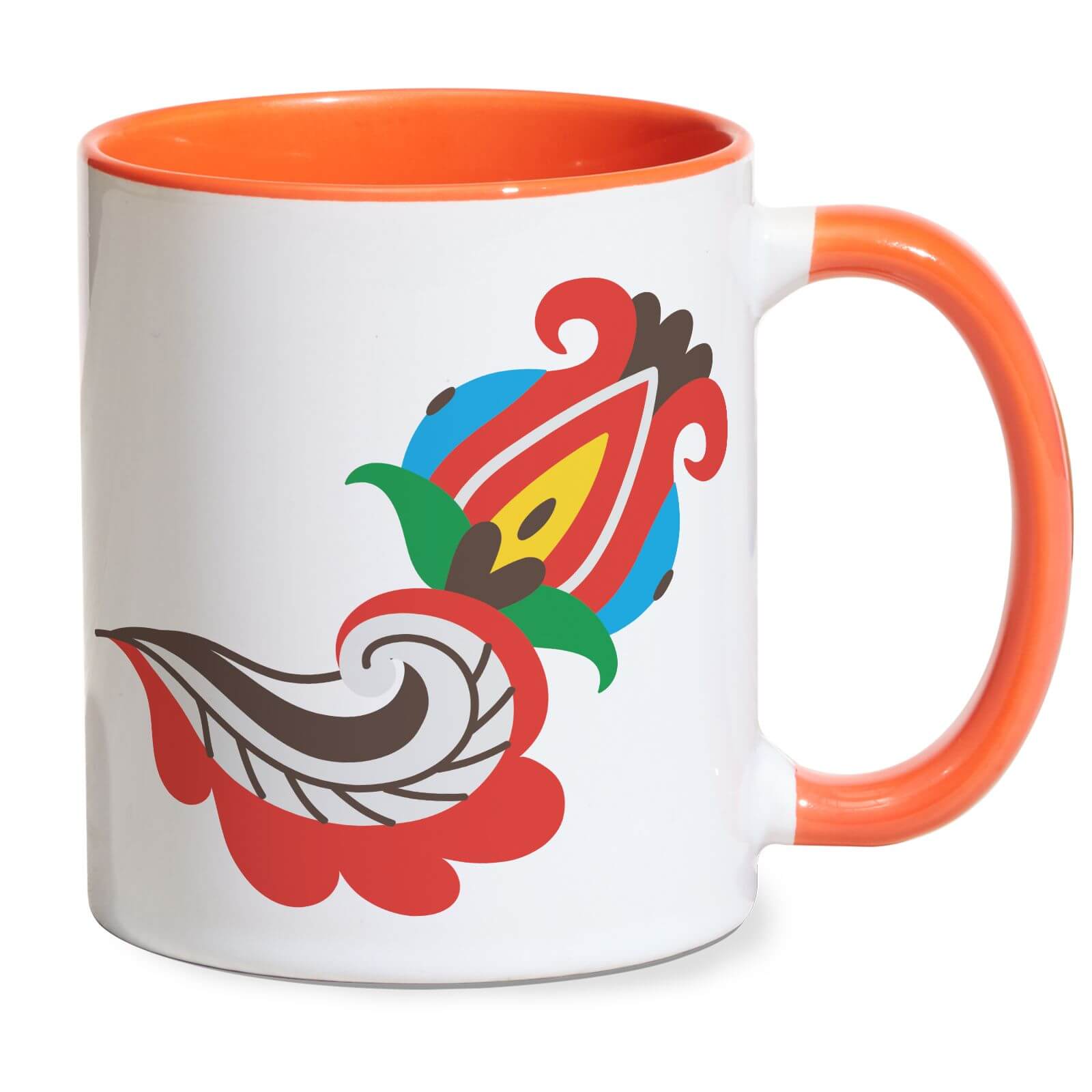 Cordial Flower Mug - Orange