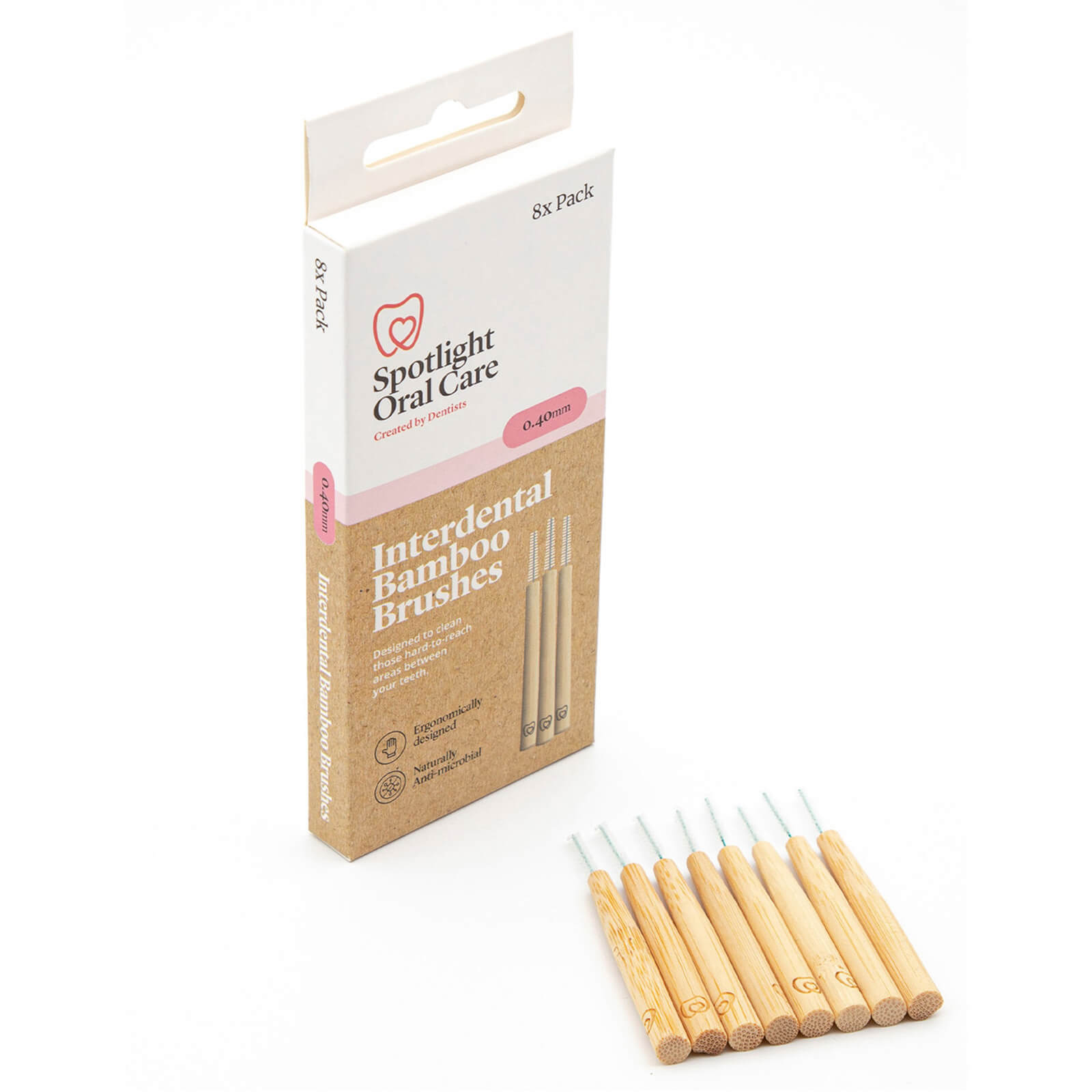 Spotlight Oral Care Interdental Bamboo Brushes - 0.4 Interdental Bamboo Brushes