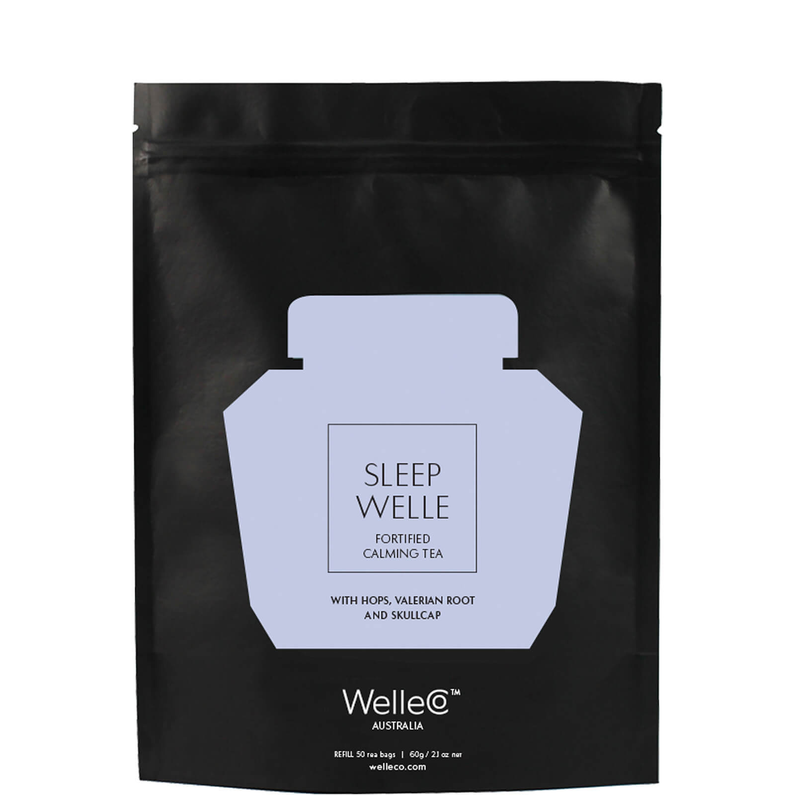 WelleCo Sleep Welle Calming Tea - 50 bag refill