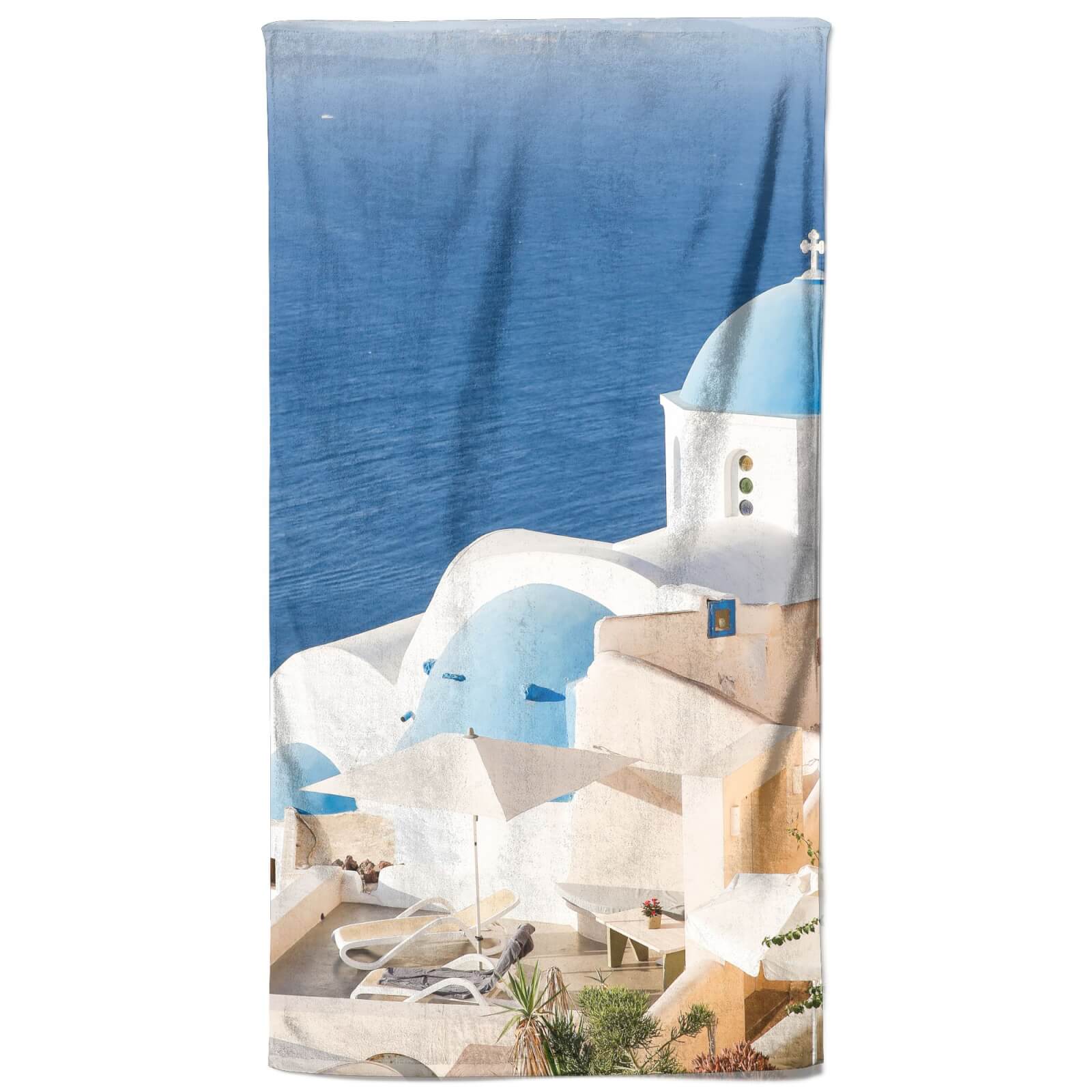 Blue Roof Blue Oceans Beach Towel