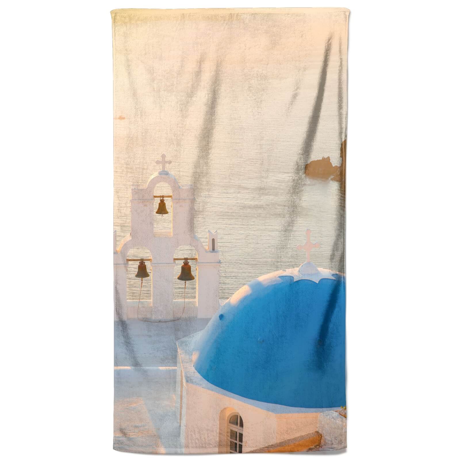 Santorini Sun Rise Beach Towel