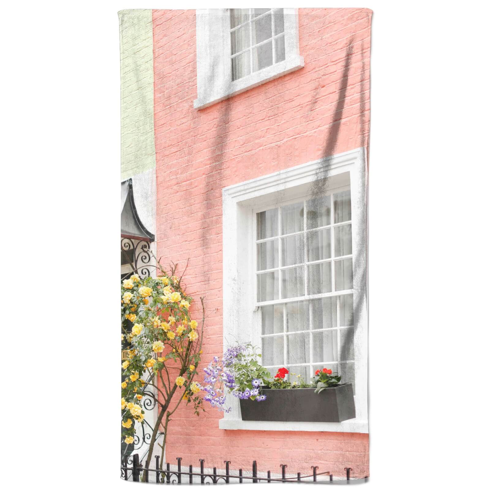 Sweet Coloured Buildings Beach Towel