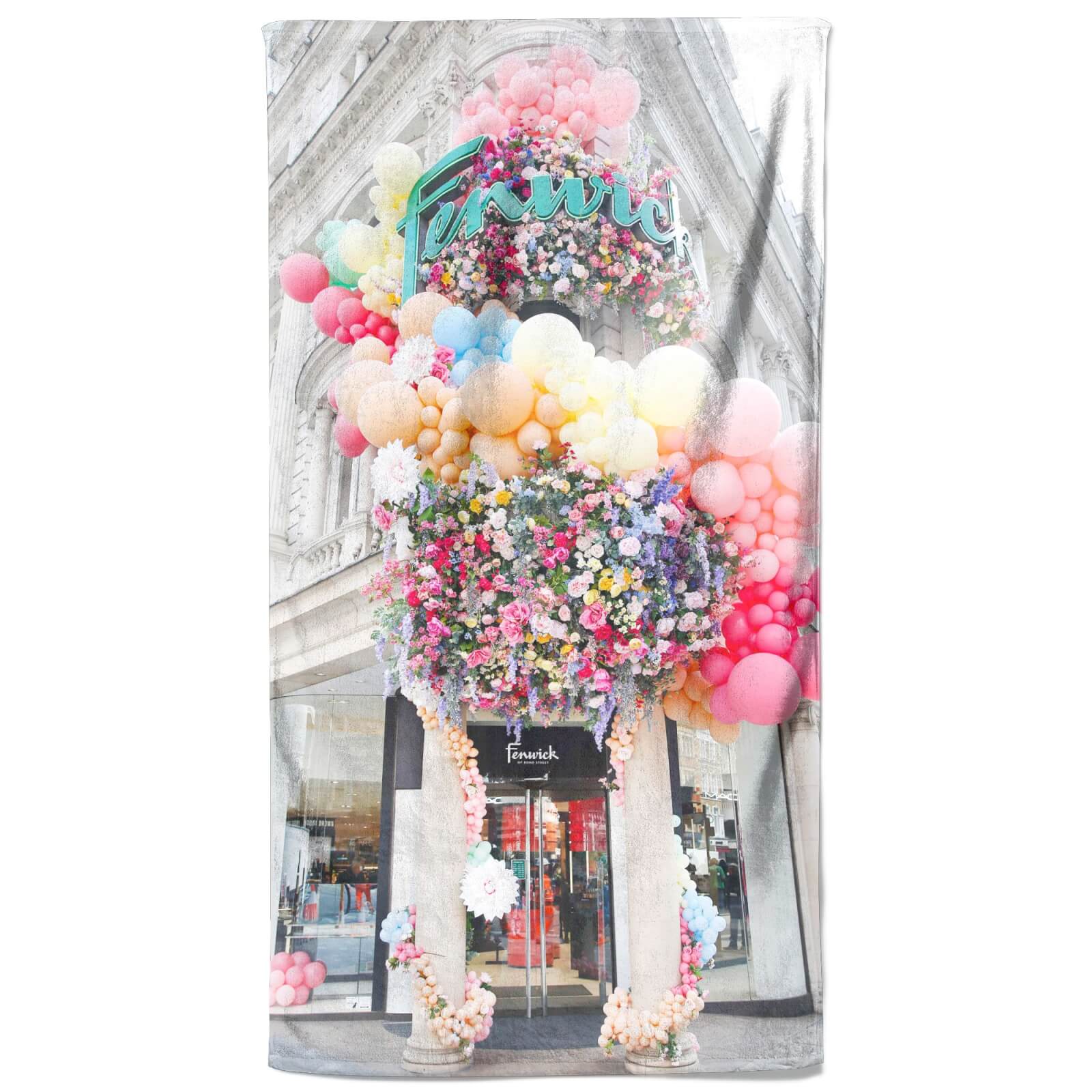 Balloons And Flowers Beach Towel