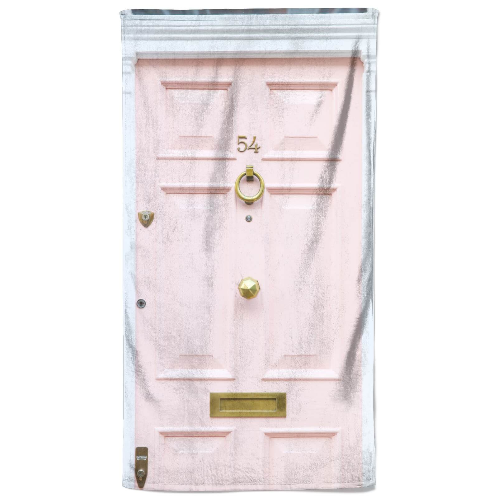Pink 54 Door Beach Towel