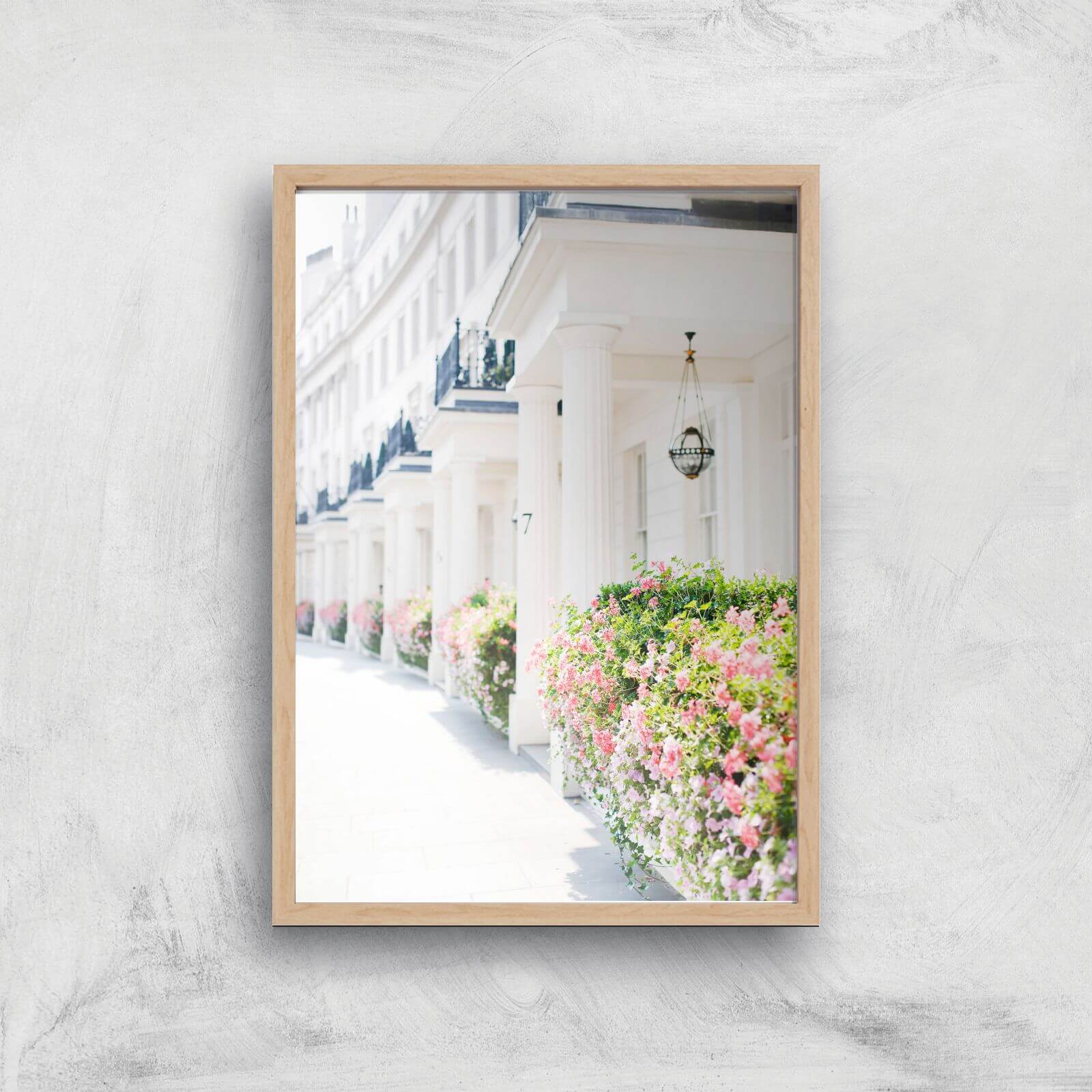 London Stroll Giclee Art Print - A3 - Wooden Frame