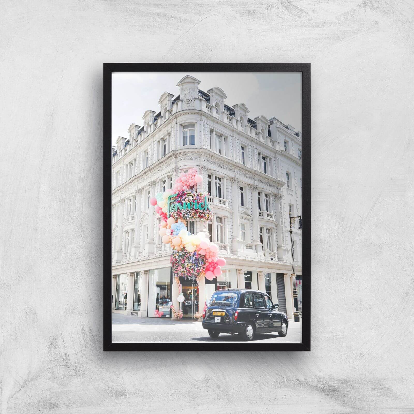 Let's Pop In Giclee Art Print - A4 - Wooden Frame
