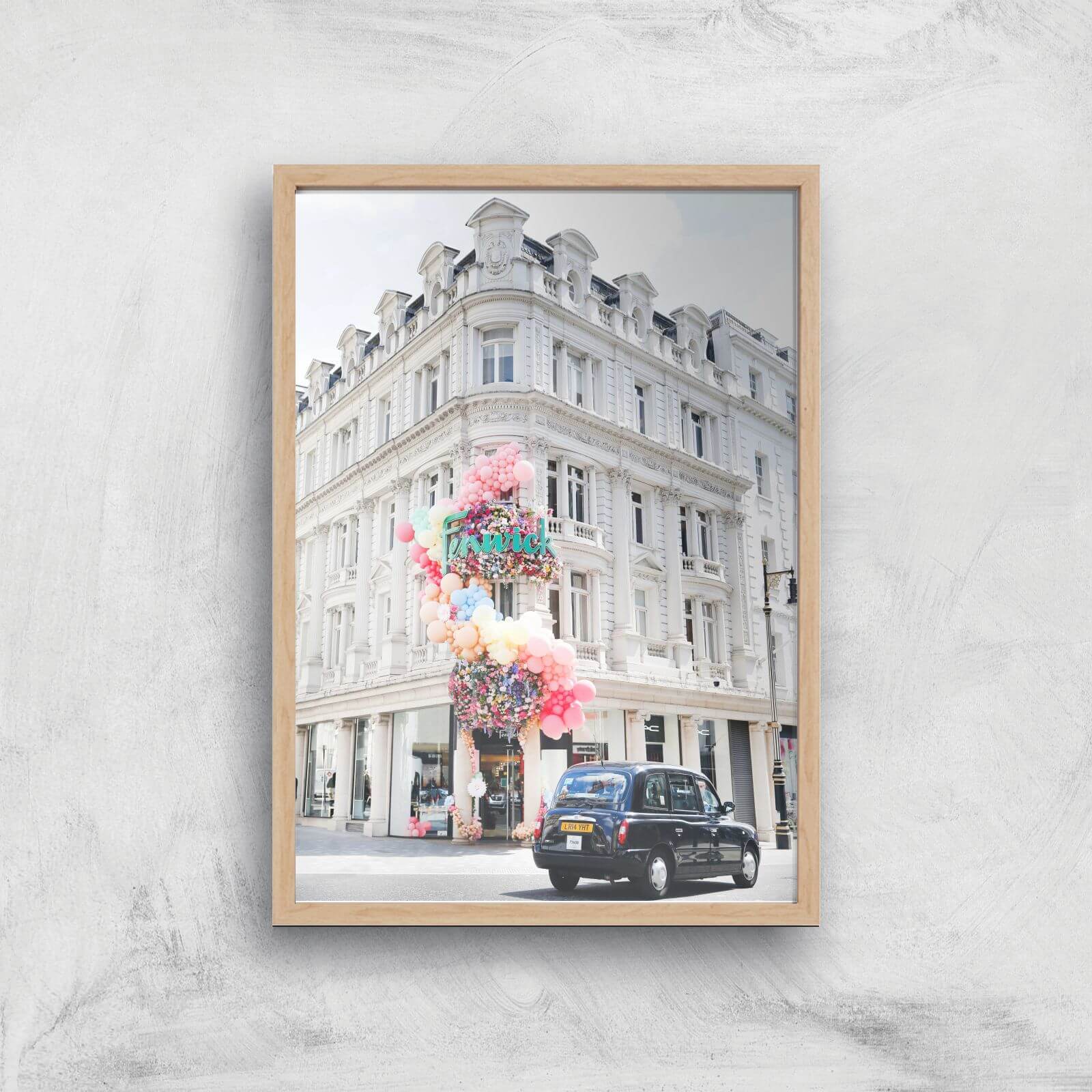 Let's Pop In Giclee Art Print - A3 - Wooden Frame