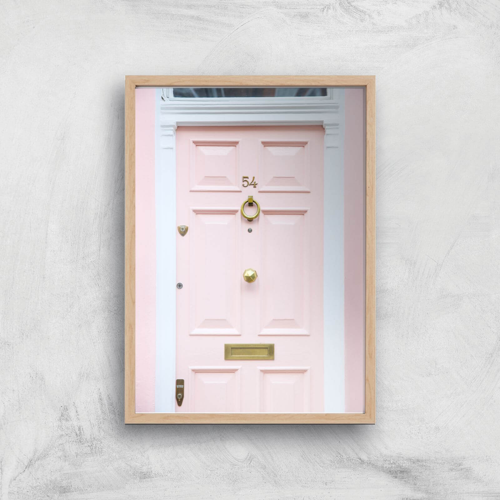 Number 54 Giclee Art Print - A2 - Wooden Frame