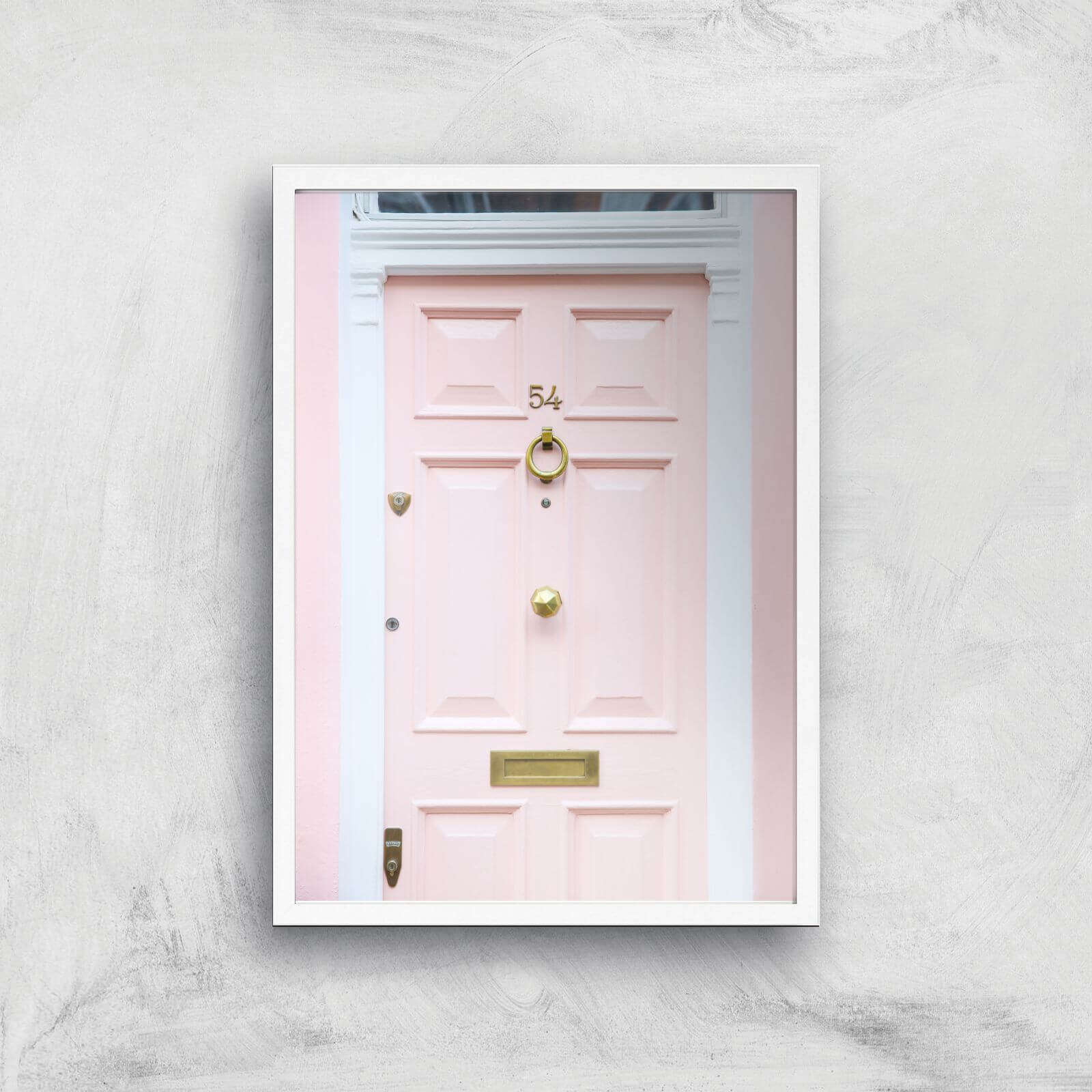 Number 54 Giclee Art Print - A2 - White Frame