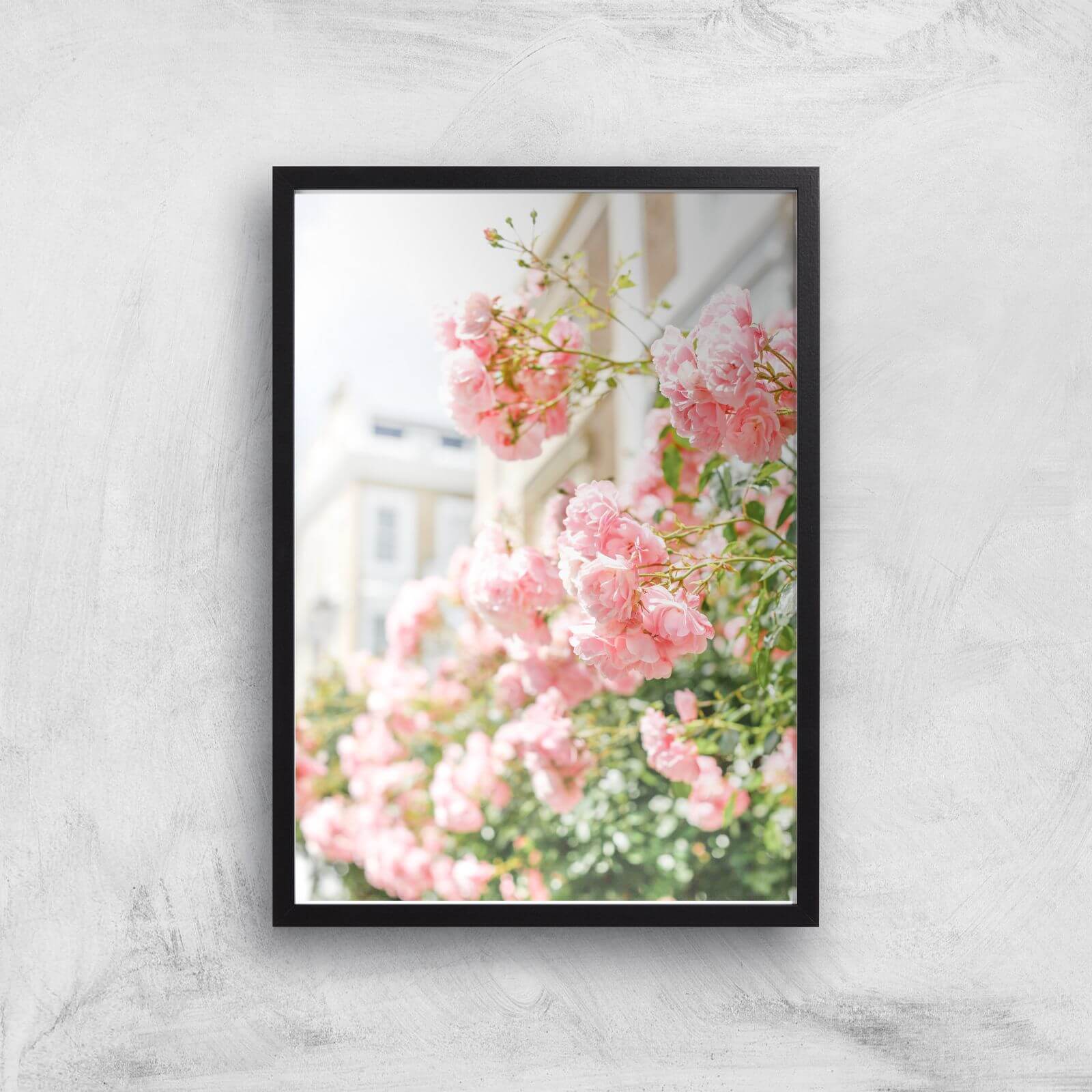 London Bloomage Giclee Art Print - A2 - Black Frame