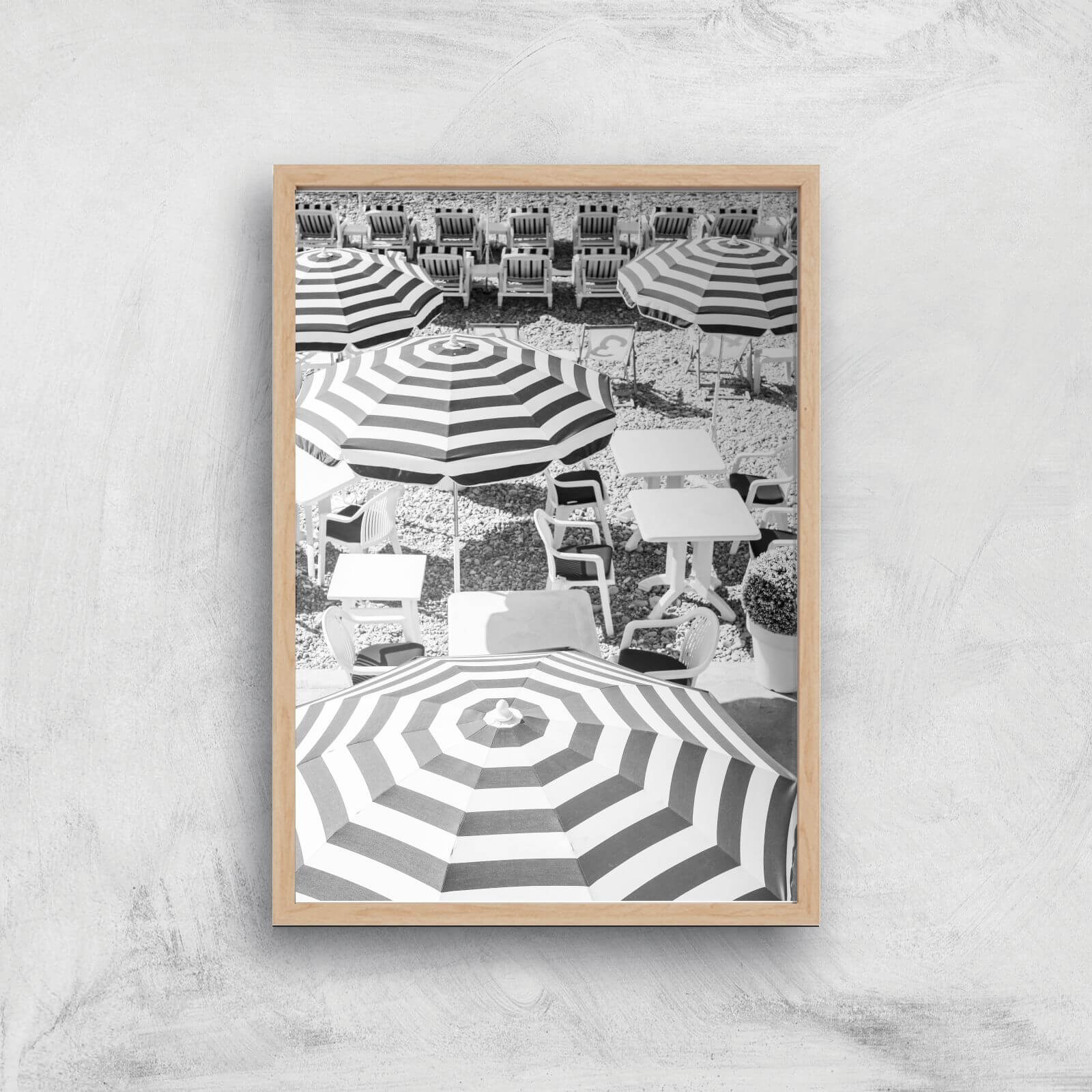 Doux Soleil Nice Giclee Art Print - A3 - Wooden Frame