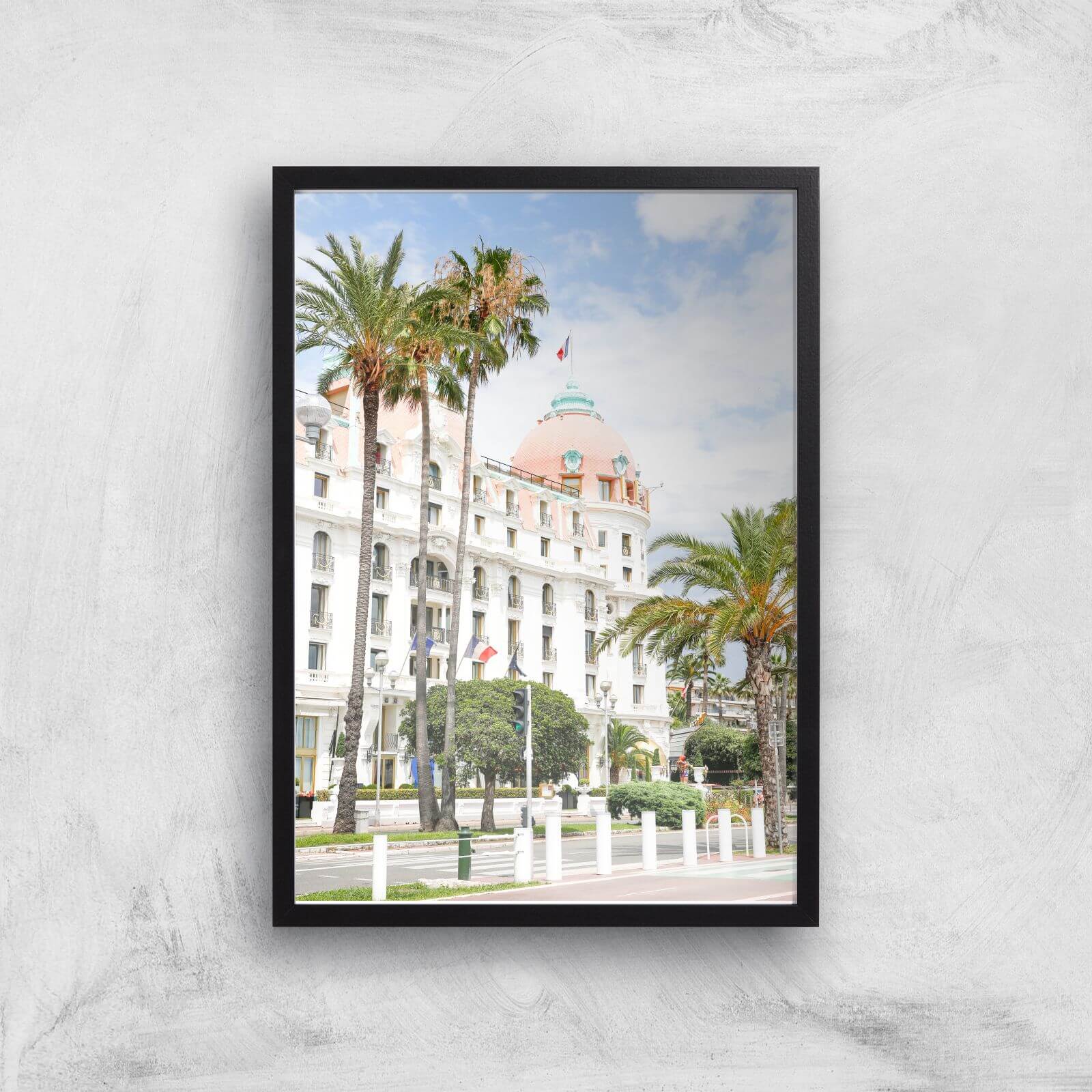 Le Negresco Giclee Art Print - A3 - Black Frame