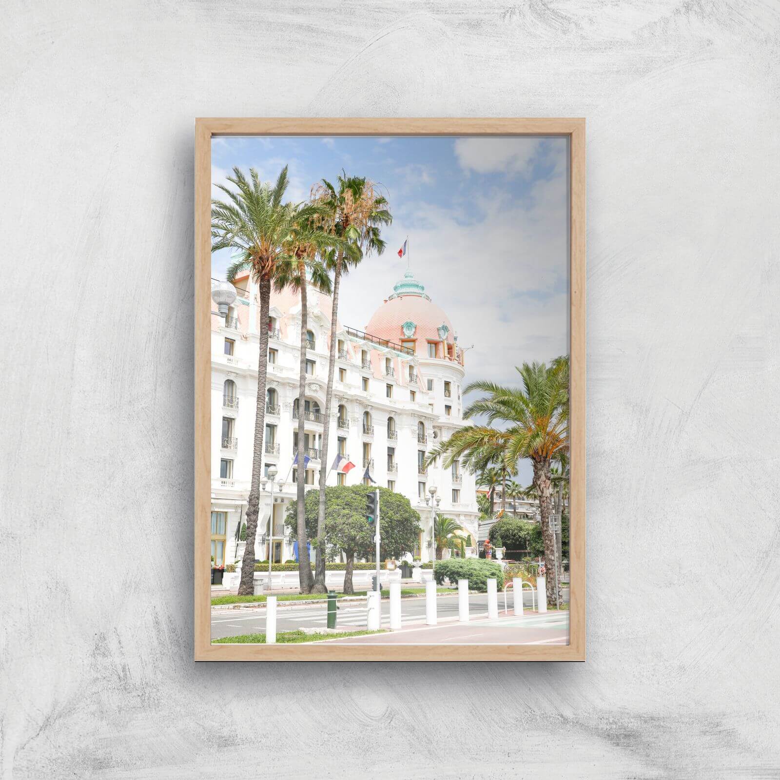 Le Negresco Giclee Art Print - A2 - Wooden Frame