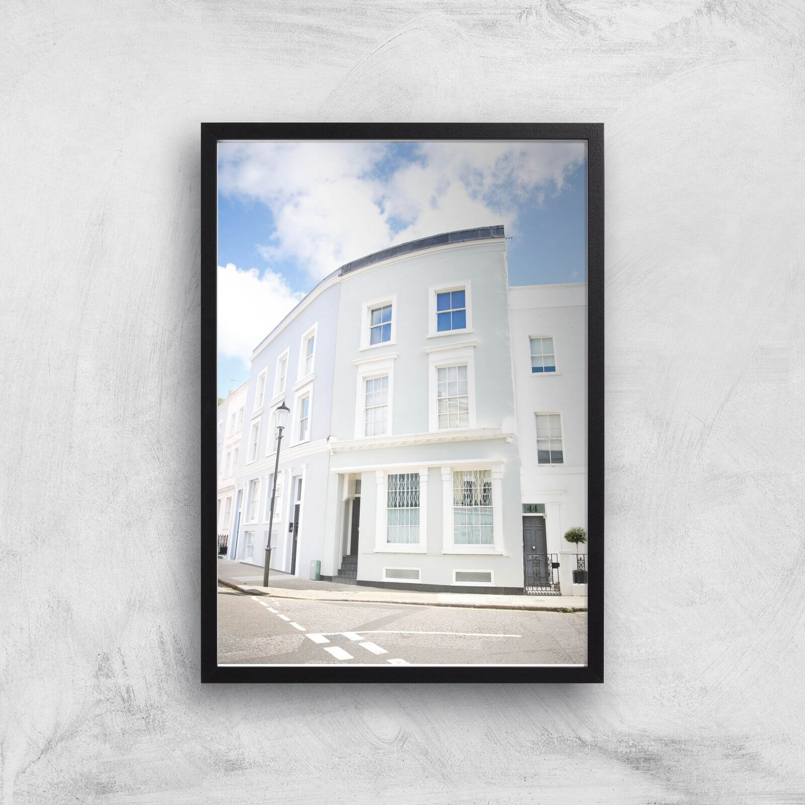 London Corner Giclee Art Print - A3 - White Frame