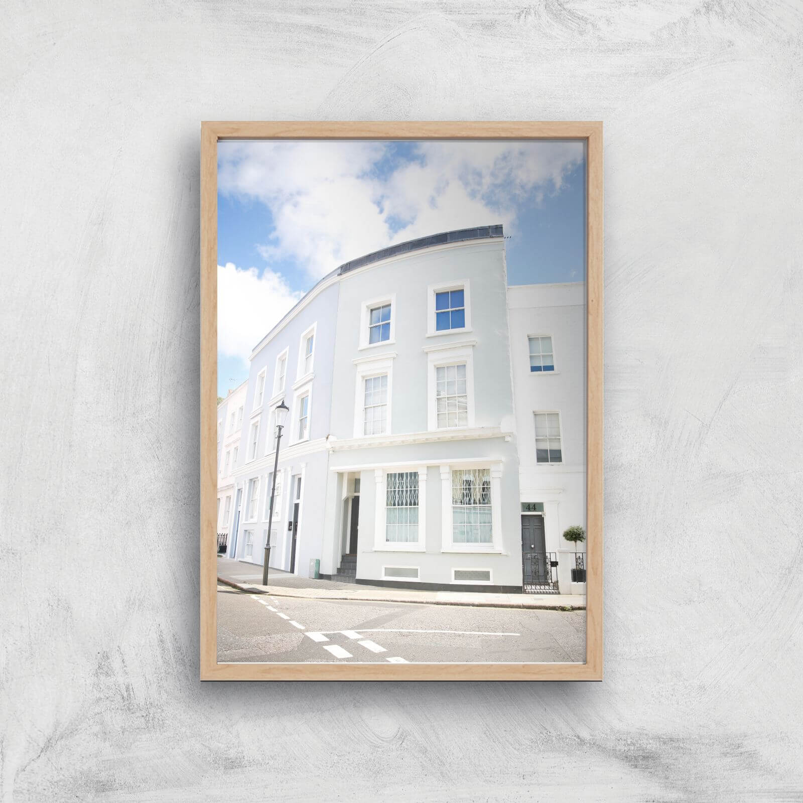 London Corner Giclee Art Print - A2 - Wooden Frame