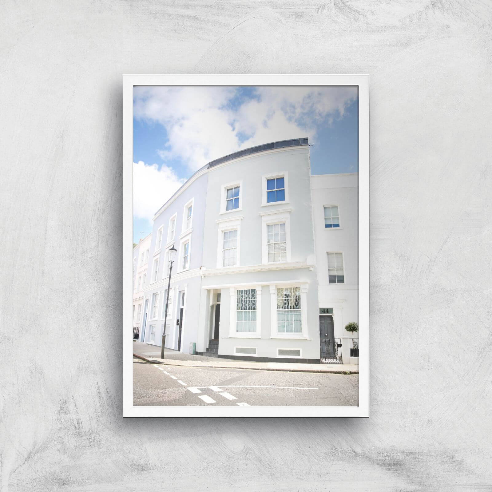 London Corner Giclee Art Print - A2 - White Frame