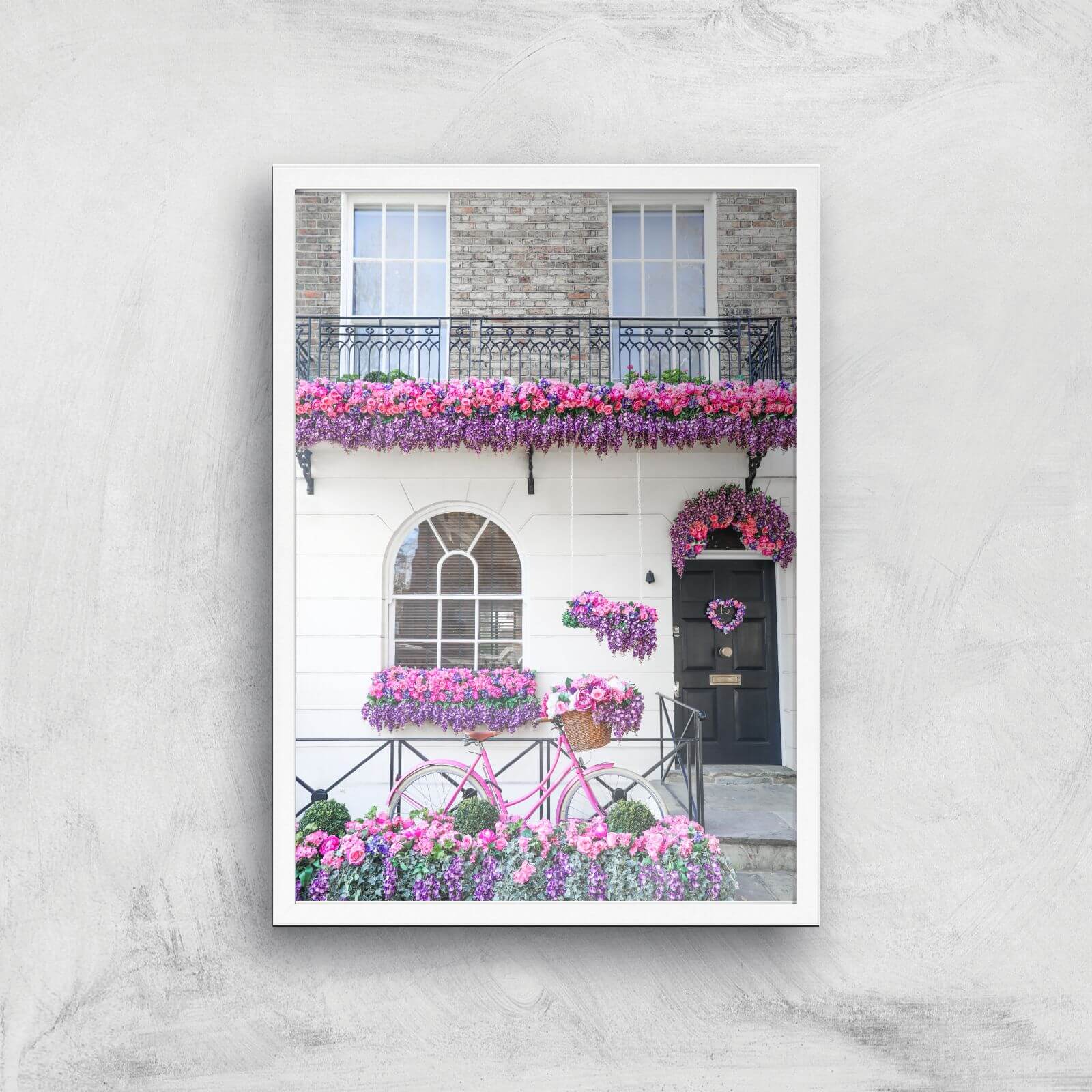 Pink Obsession Giclee Art Print - A2 - White Frame