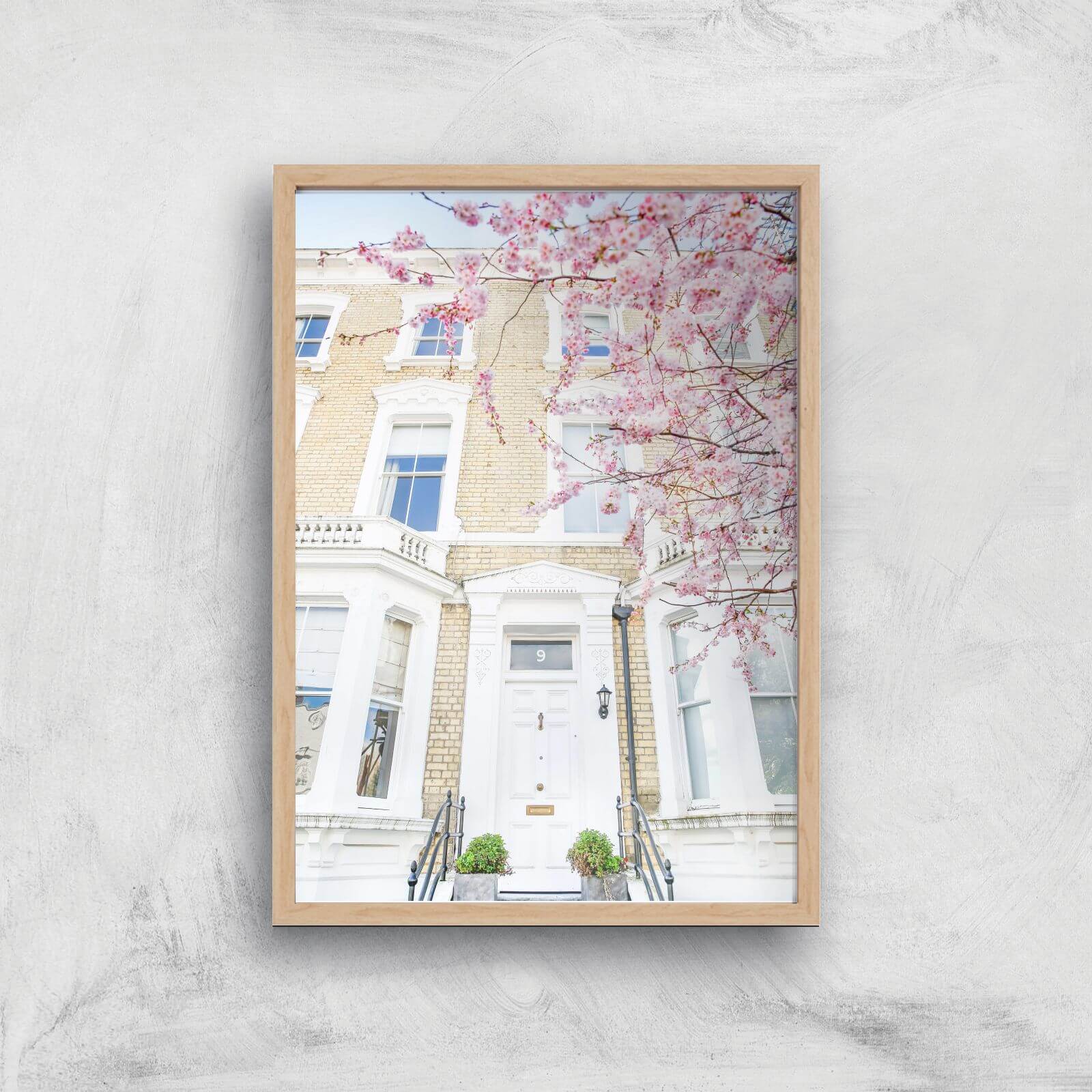 Number 9 Giclee Art Print - A3 - Wooden Frame