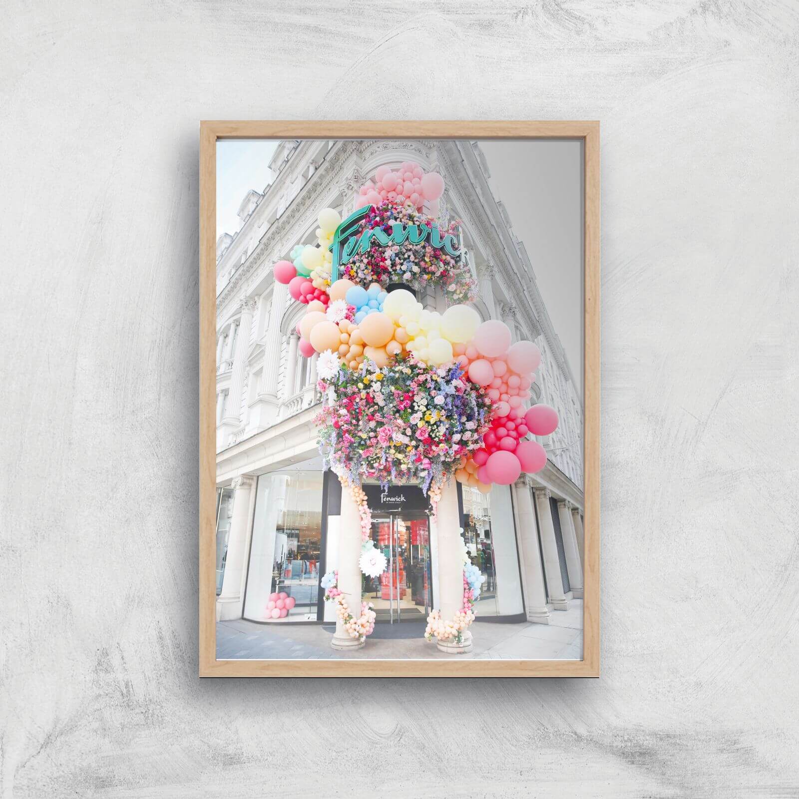 London Colours Giclee Art Print - A2 - Wooden Frame