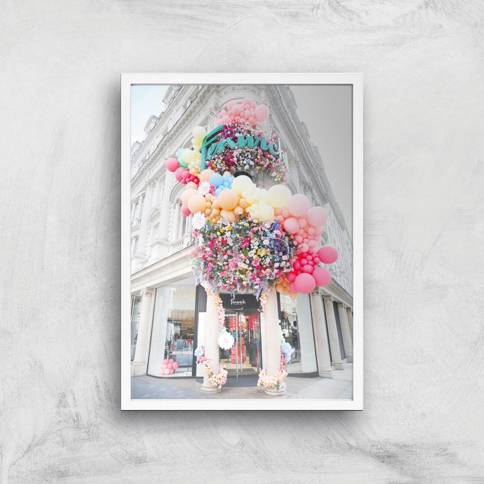 London Colours Giclee Art Print - A2 - White Frame