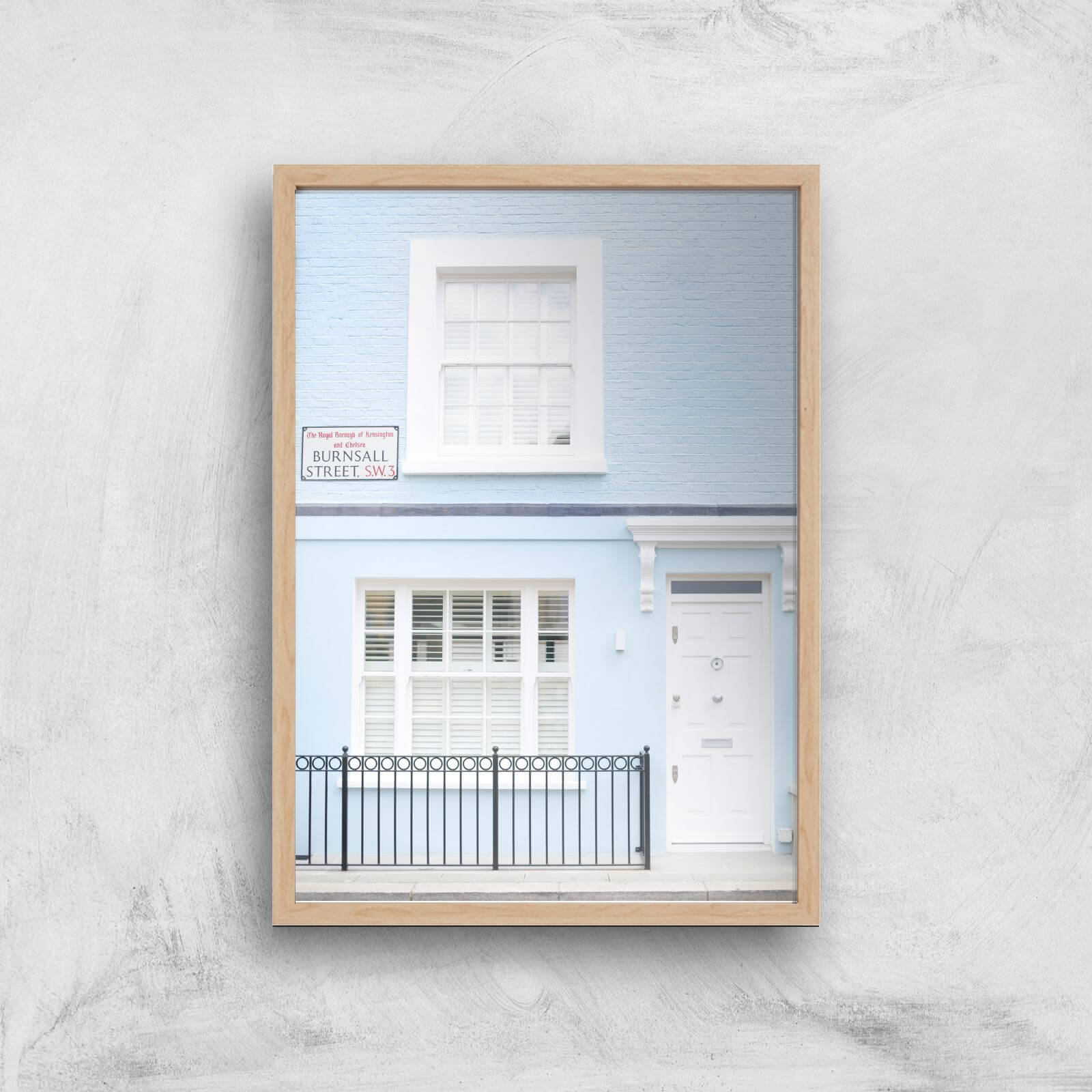 Pastel Burnsall Giclee Art Print - A3 - Wooden Frame