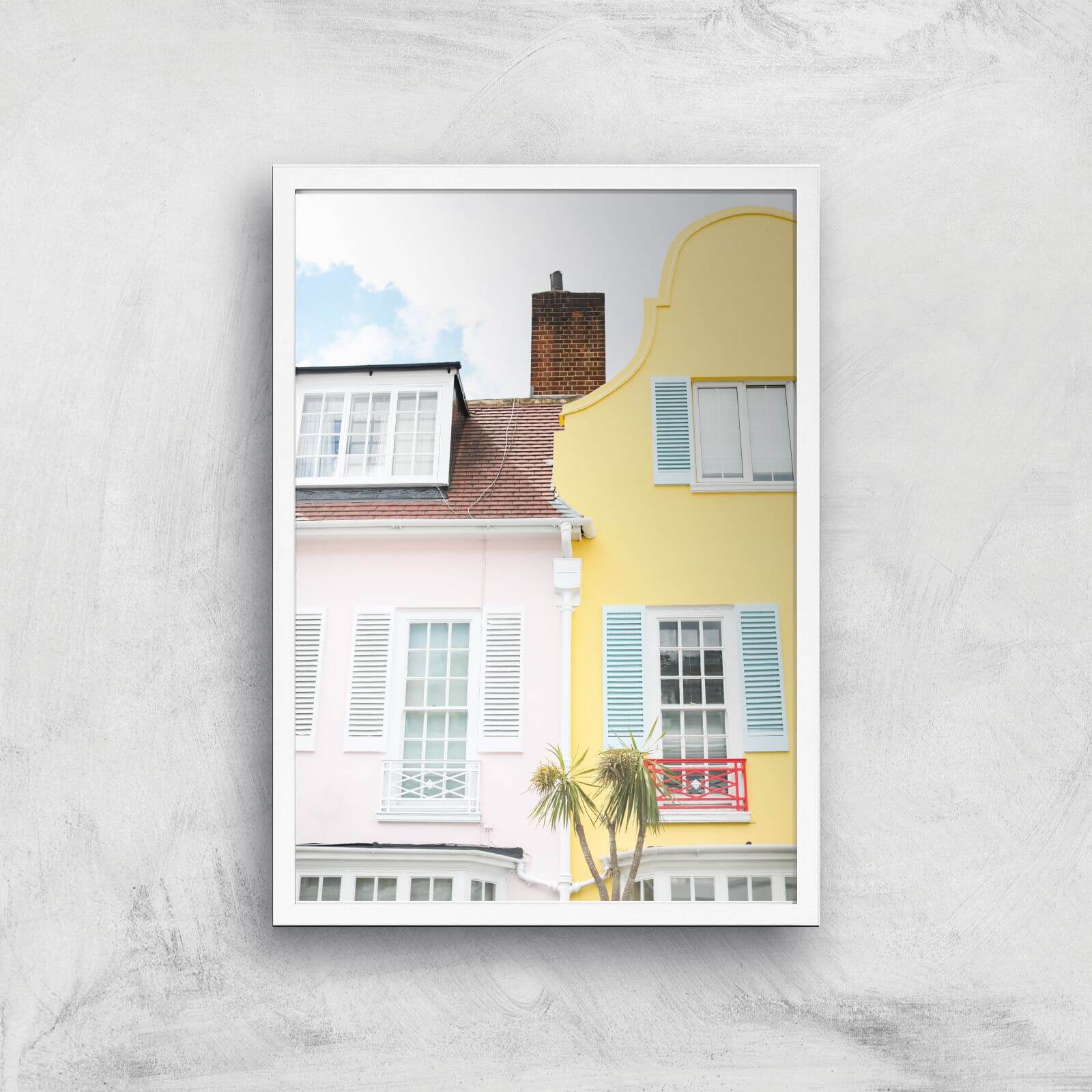 London Tropics Giclee Art Print - A3 - White Frame
