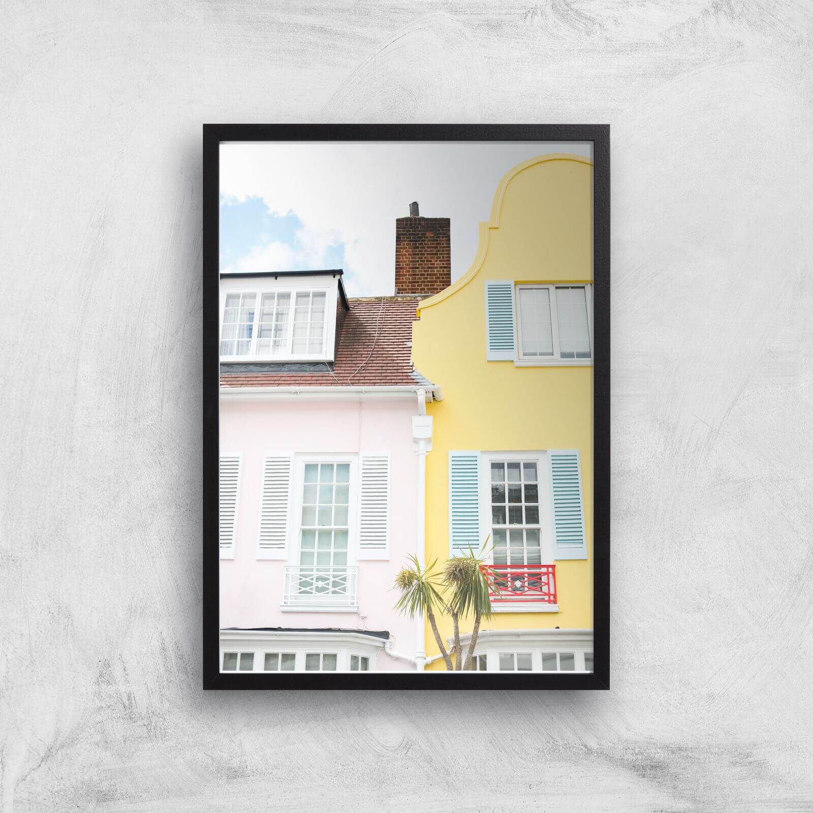 London Tropics Giclee Art Print - A3 - Black Frame