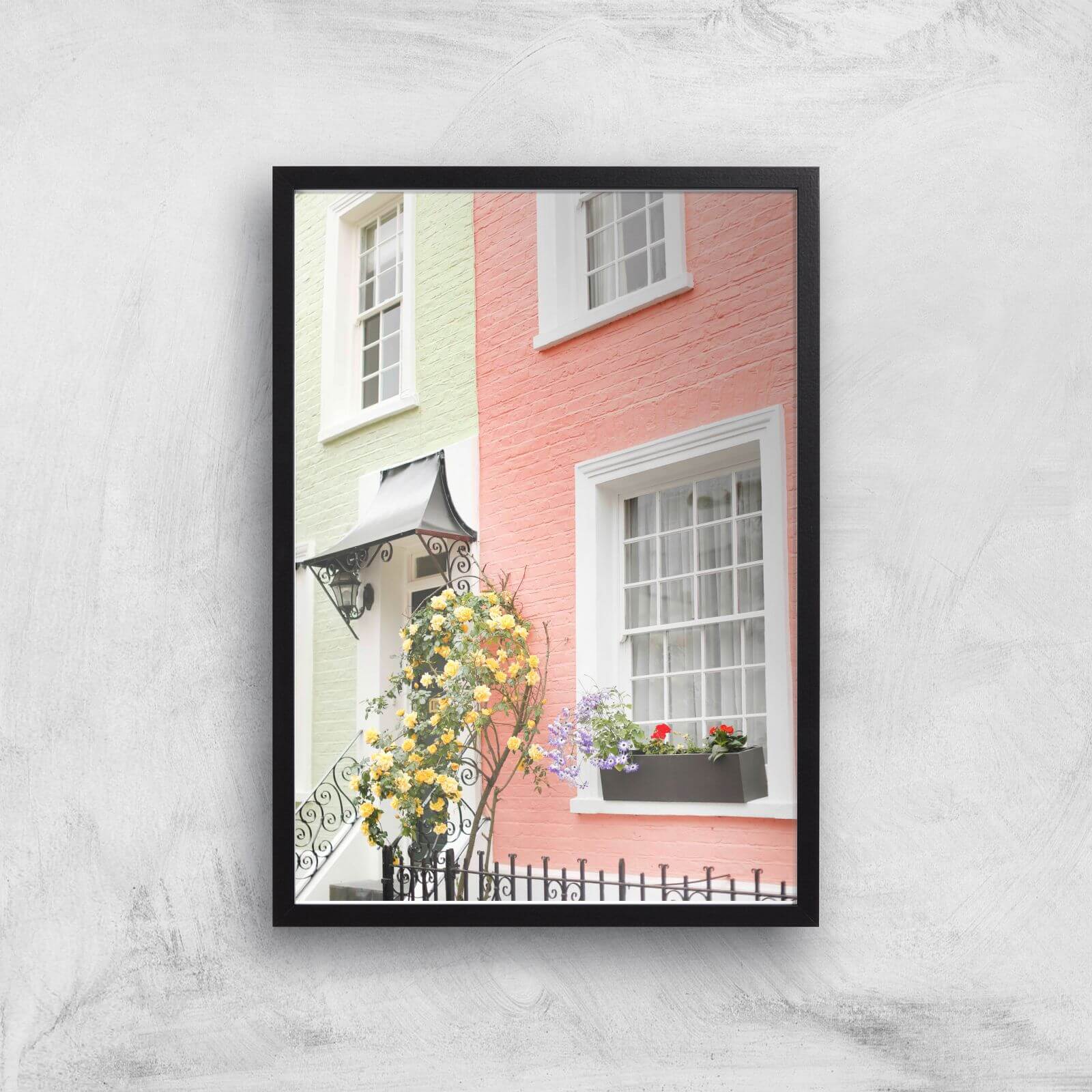 Plastel London Giclee Art Print - A3 - Black Frame